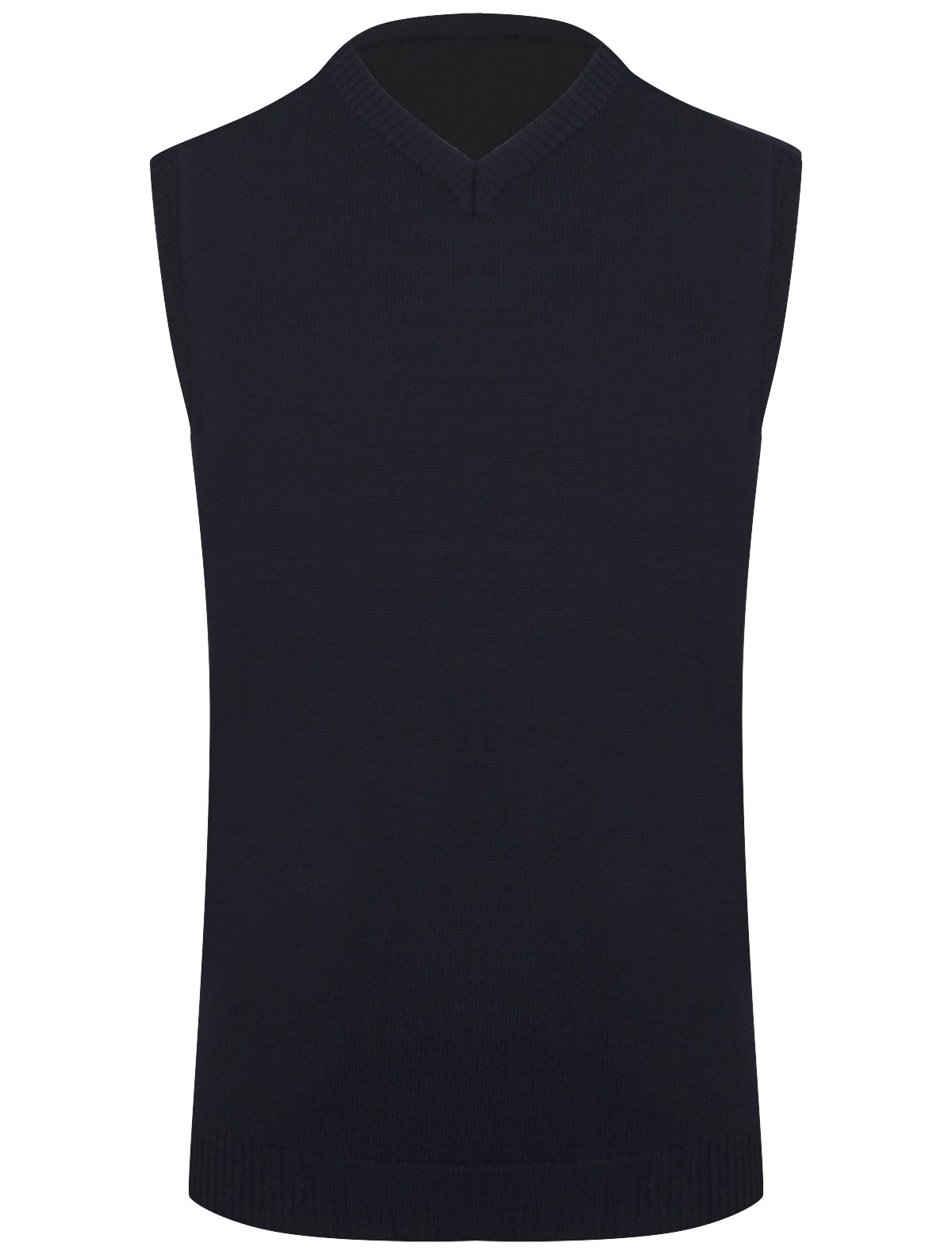 Синий шерстяной жилет