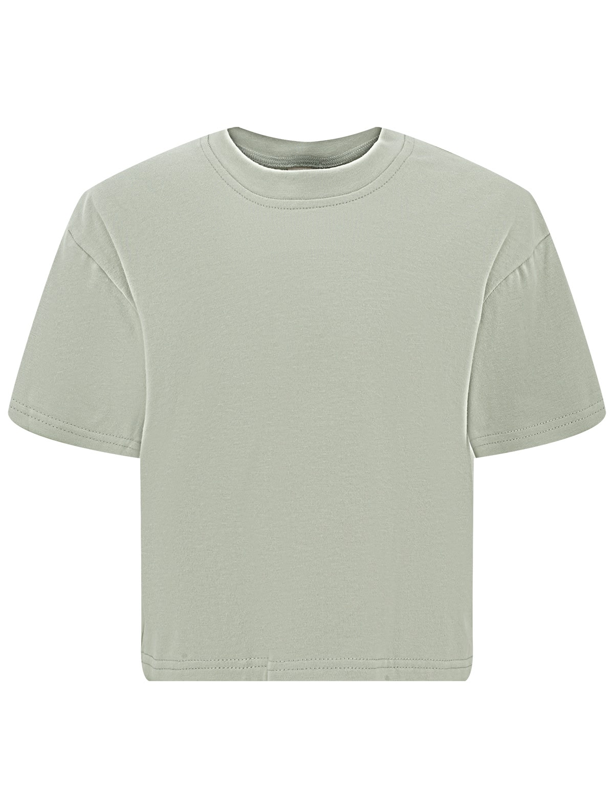 Оливковая оверсайз футболка