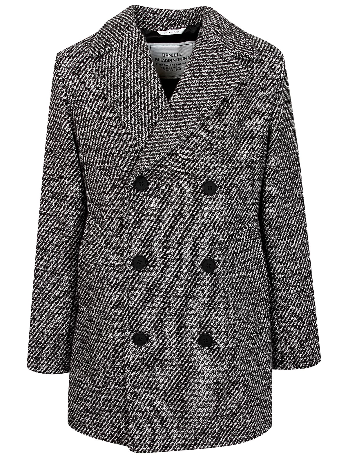 Полупальто двубортное