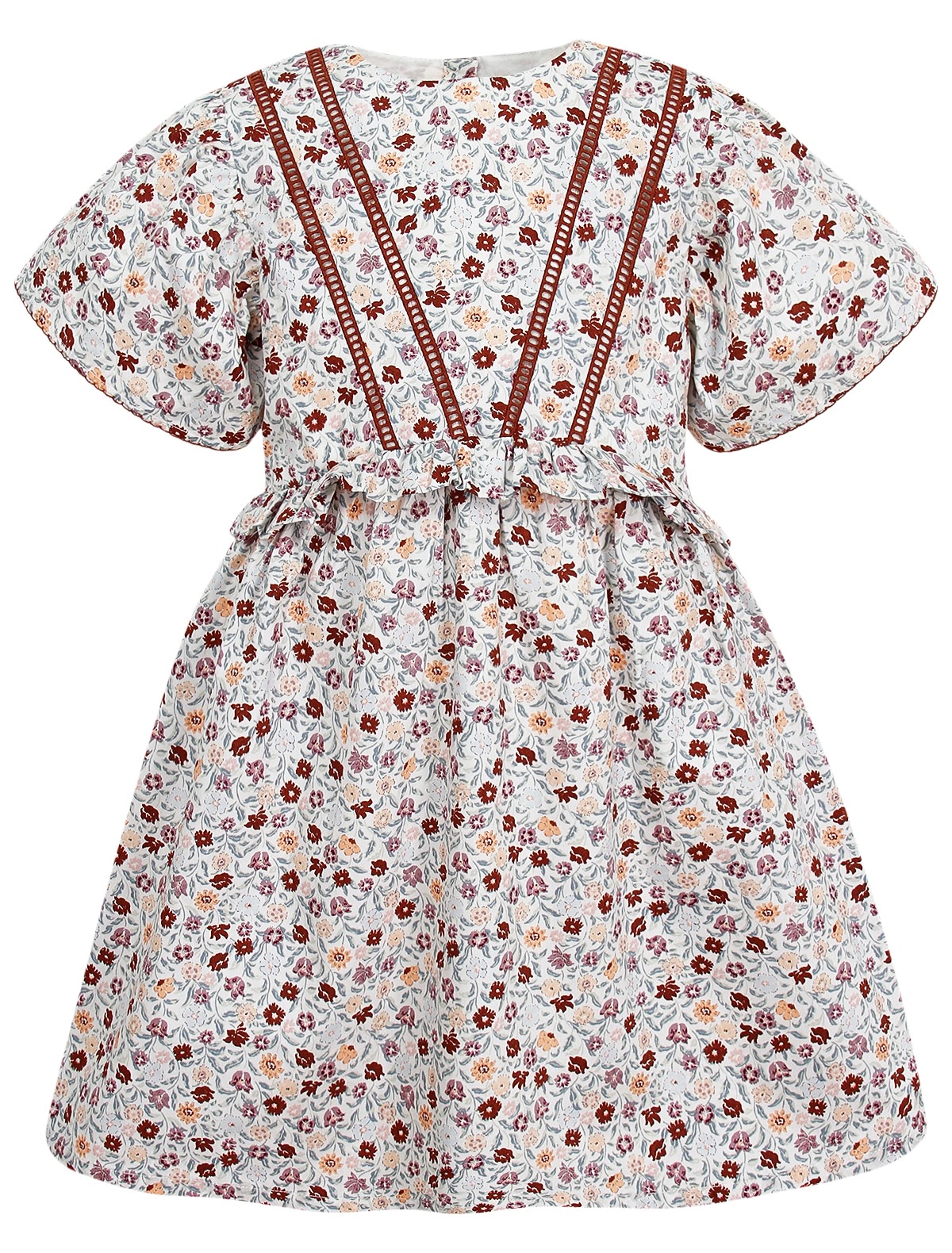 Хлопковое платье с цветочным принтом