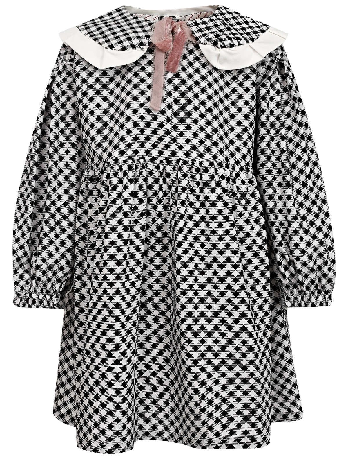 Платье с акцентным воротничком