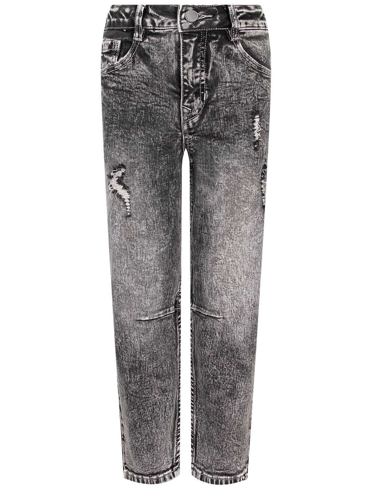 Джинсы с эффектом потертости