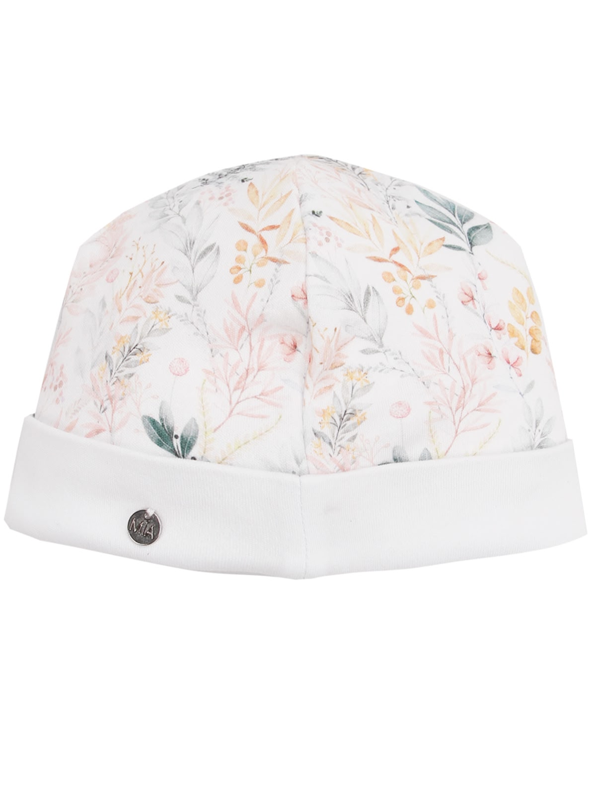Шапка с цветочным принтом