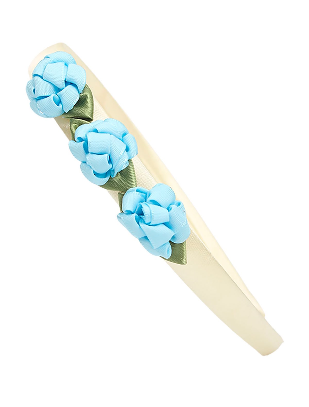 Ободок с голубым декором