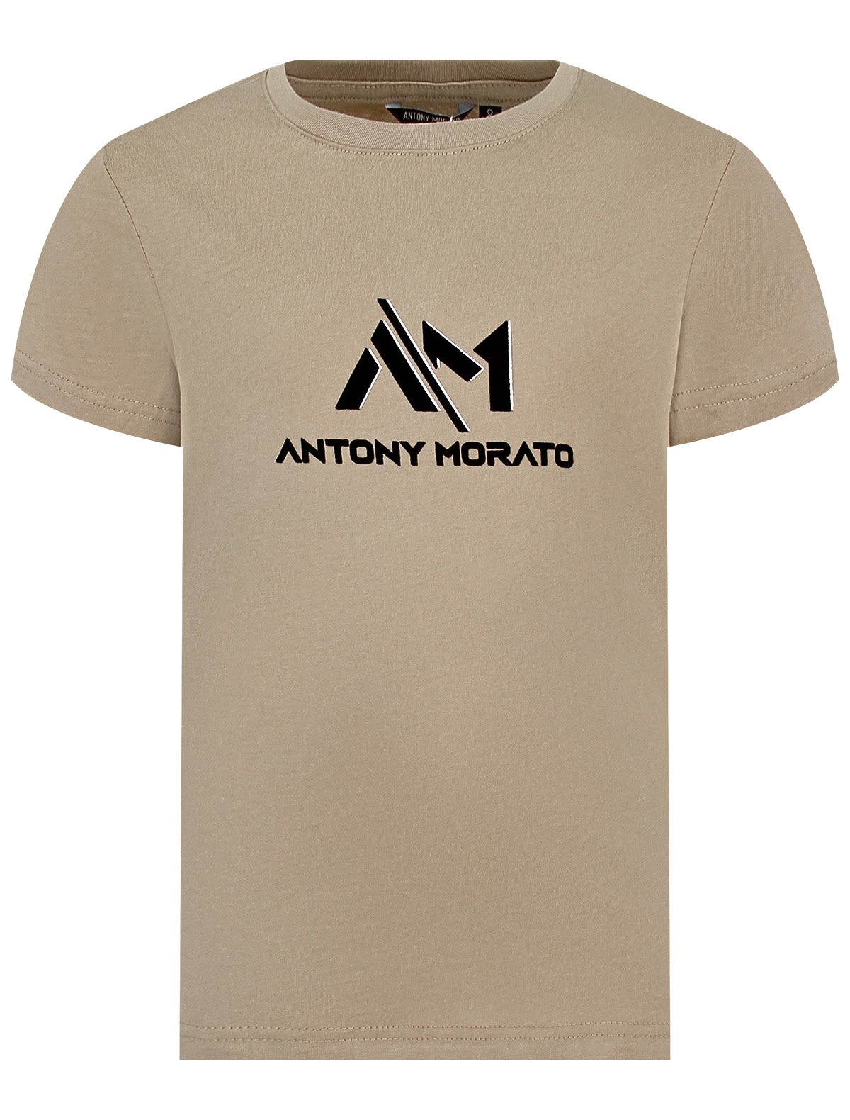 Бежевая футболка с логотипом