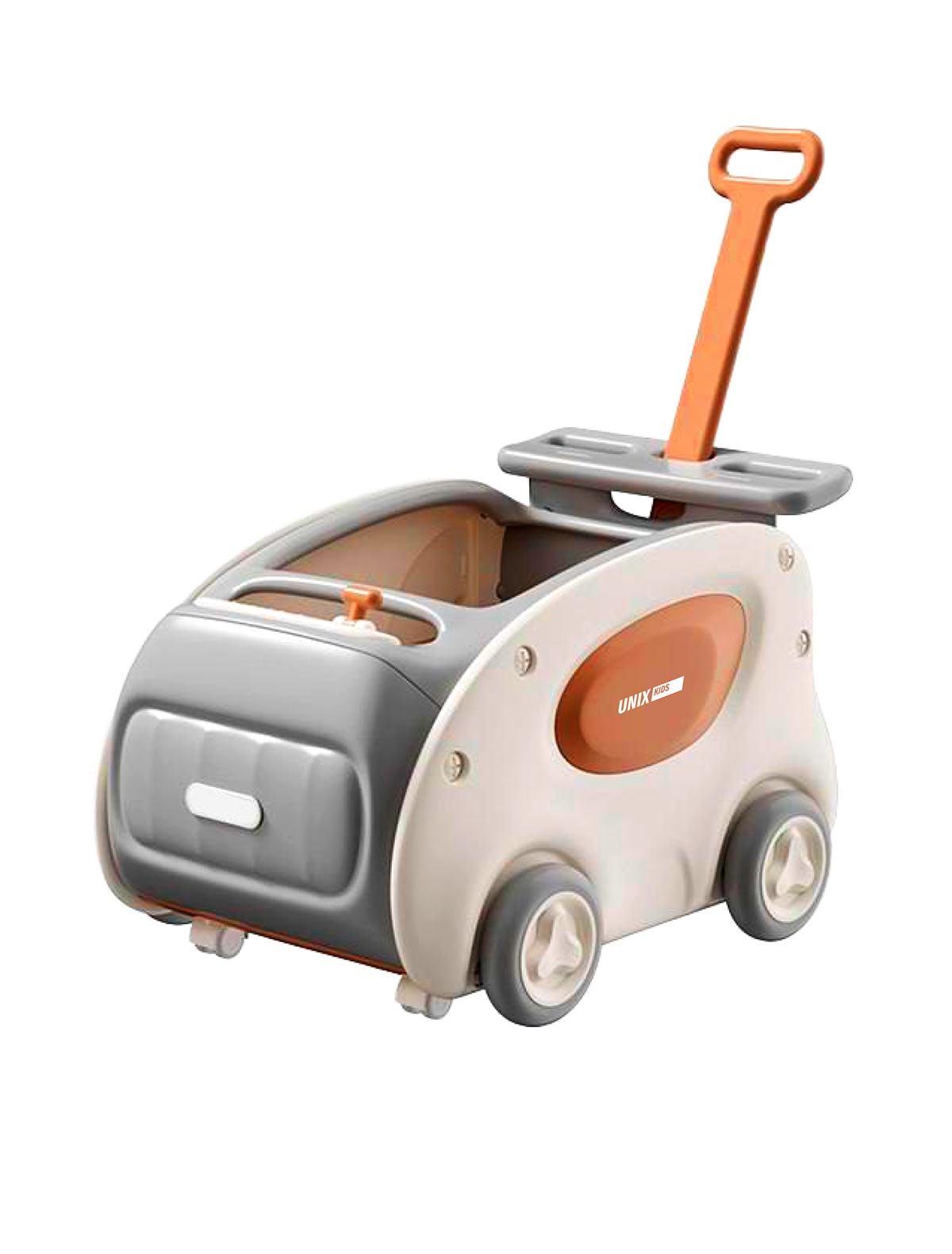 Машинка-каталка-ходунки UNIX Kids SuperCar Grey