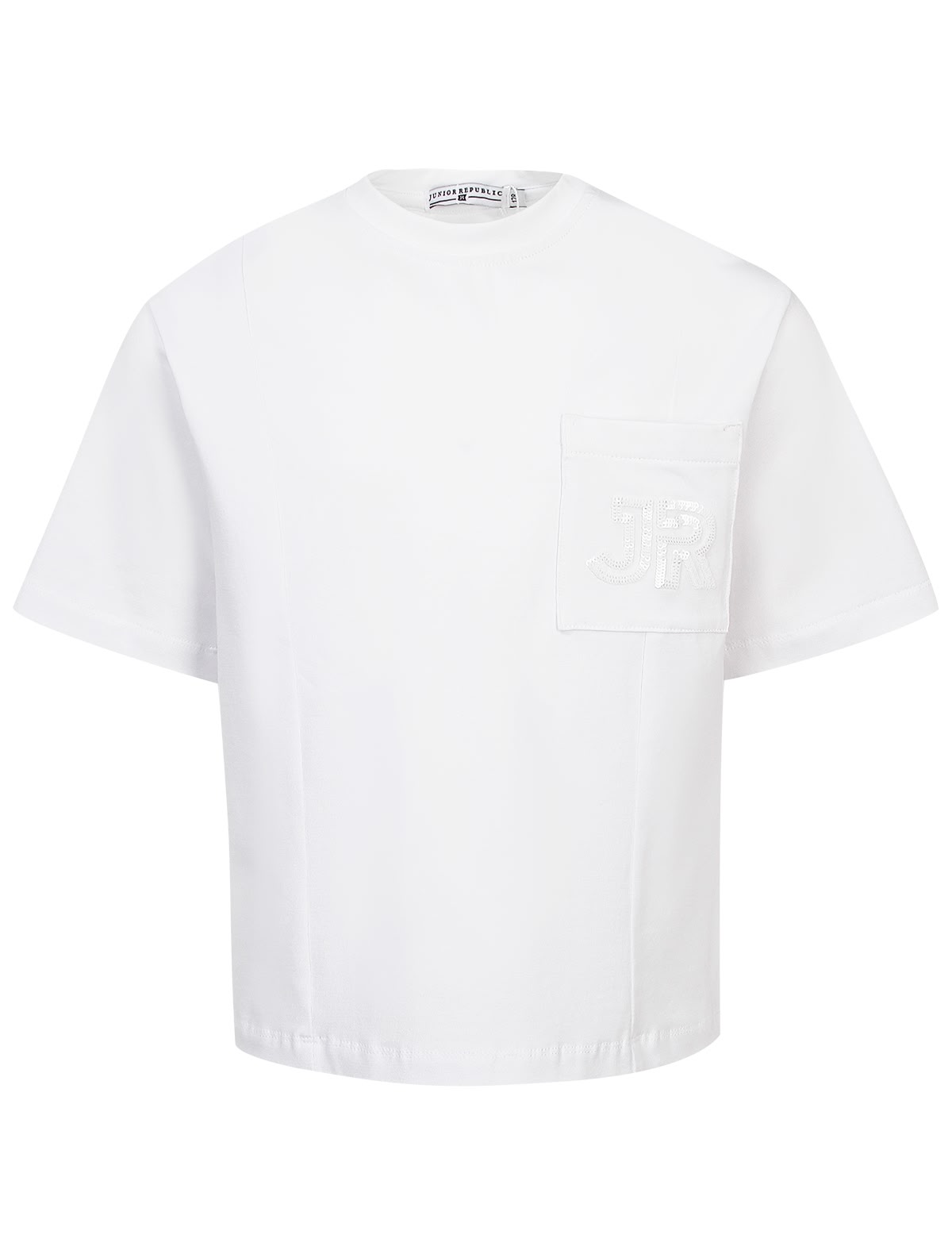 Футболка с логотипом из пайеток