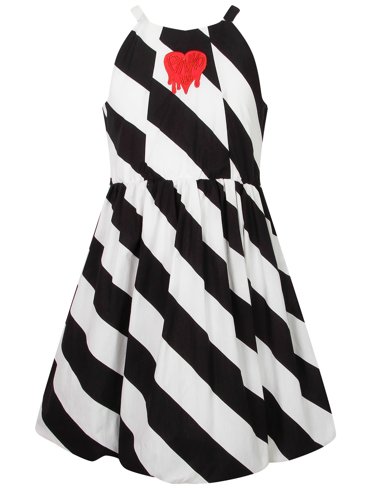 Чёрно-белое платье