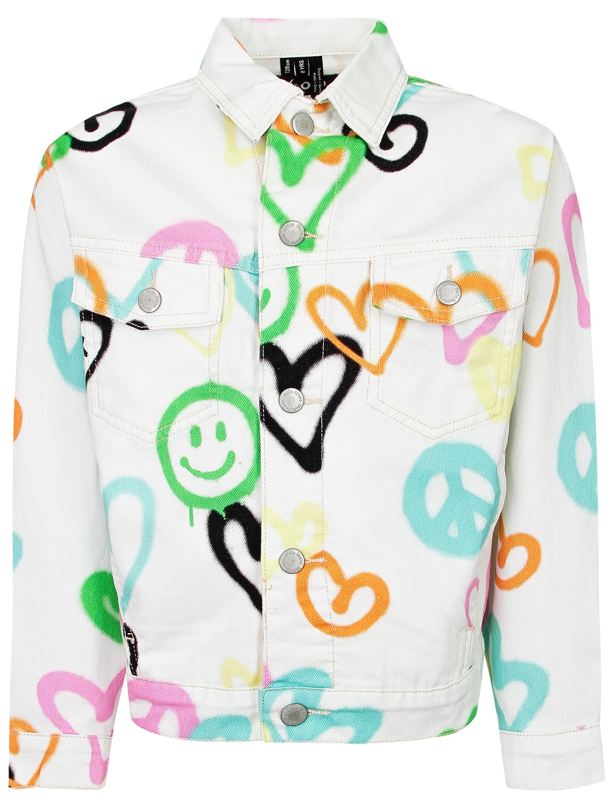 Куртка с разноцветными сердцами
