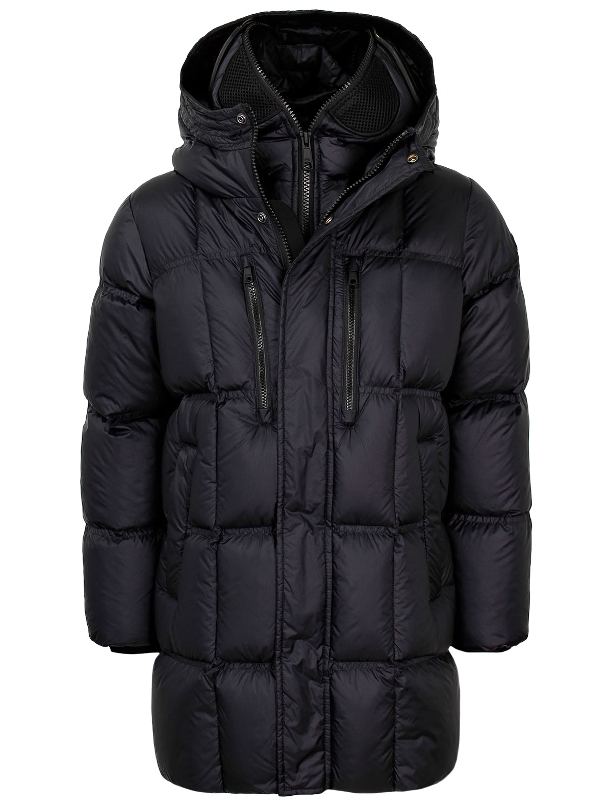 Тёмно-синий пуховик