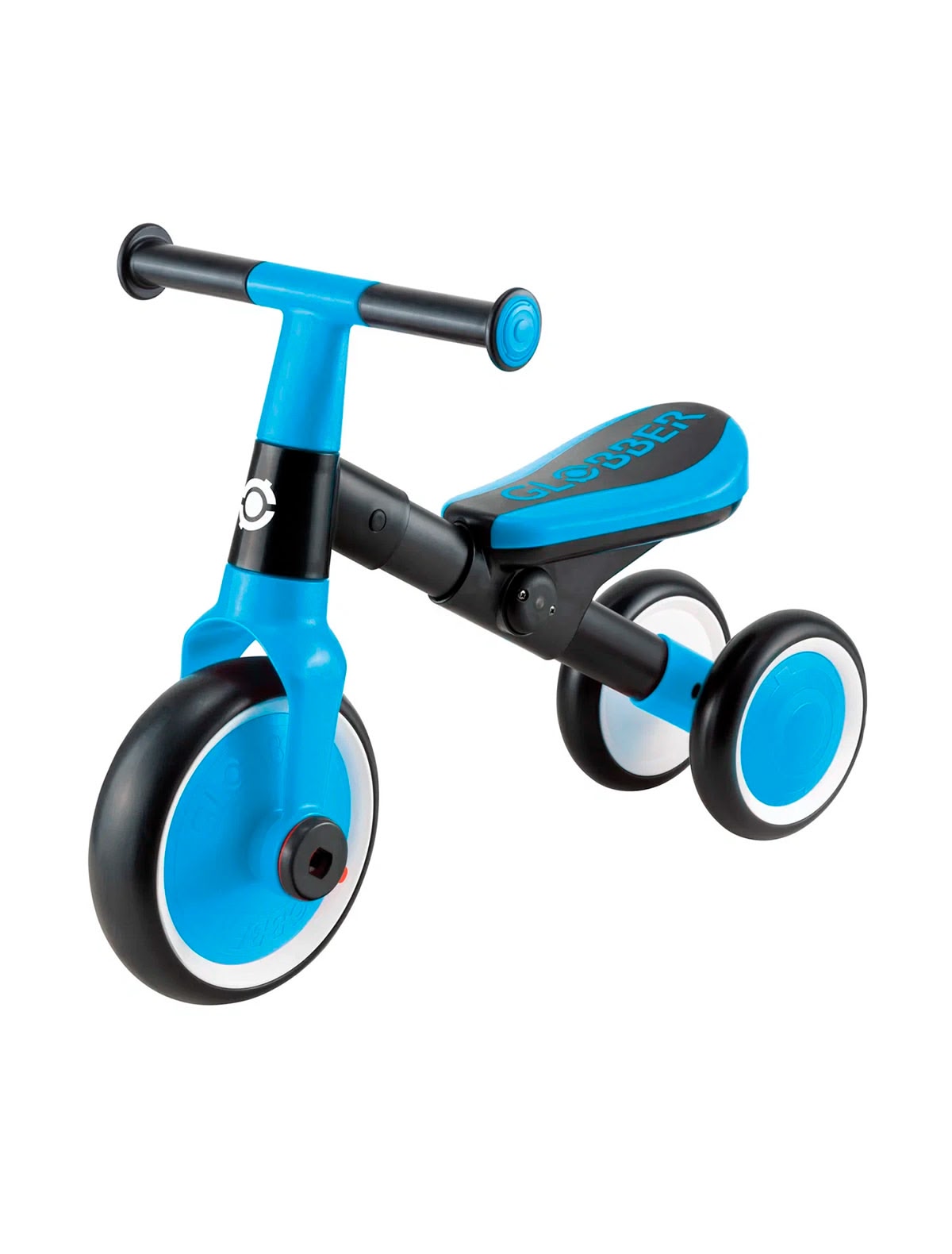 Синий велосипед-беговел 2в1