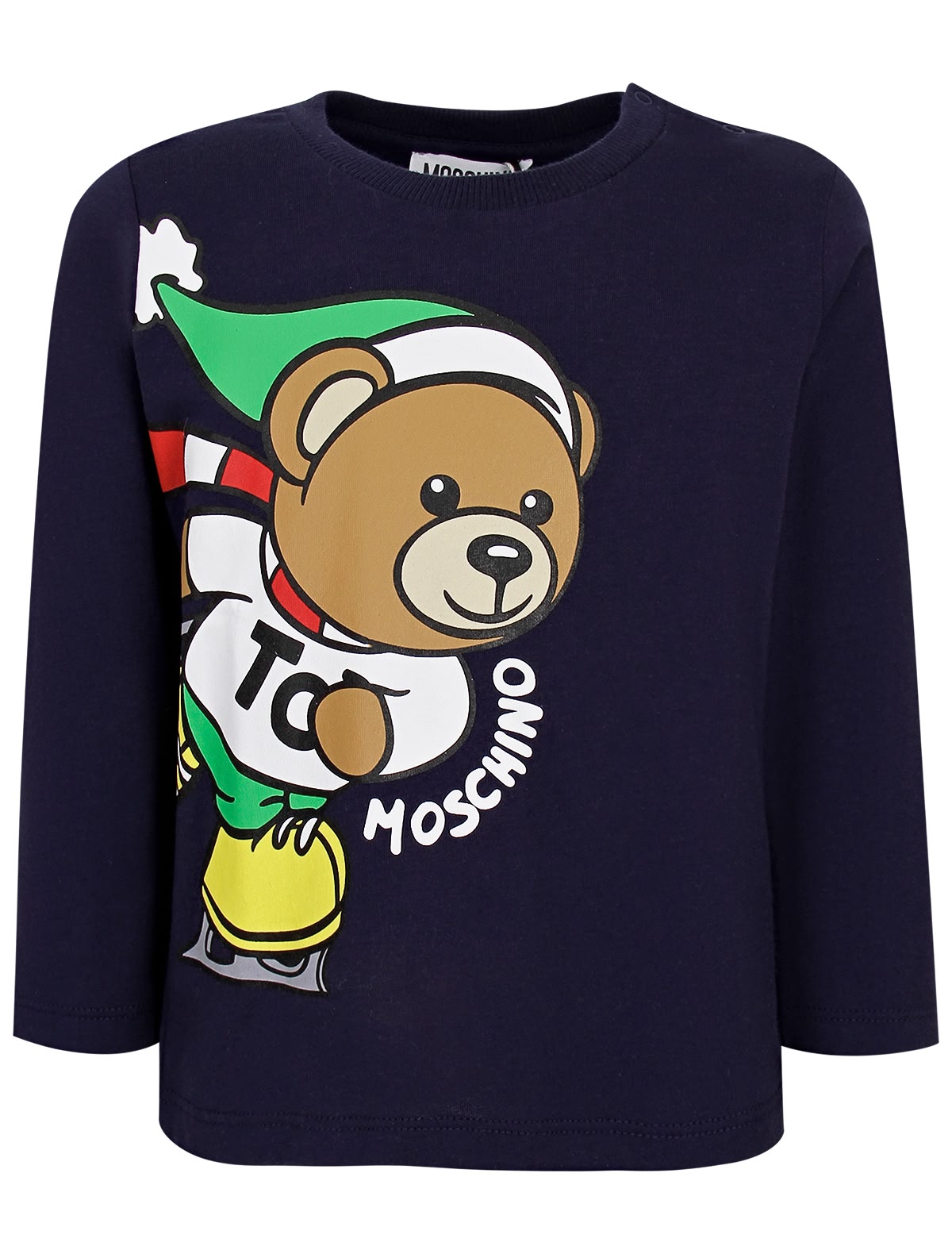 Хлопковый лонгслив с принтом