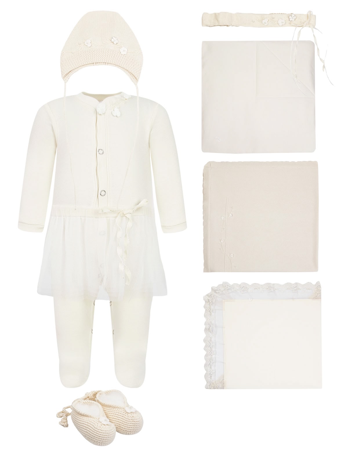 Кремовый комплект с юбкой