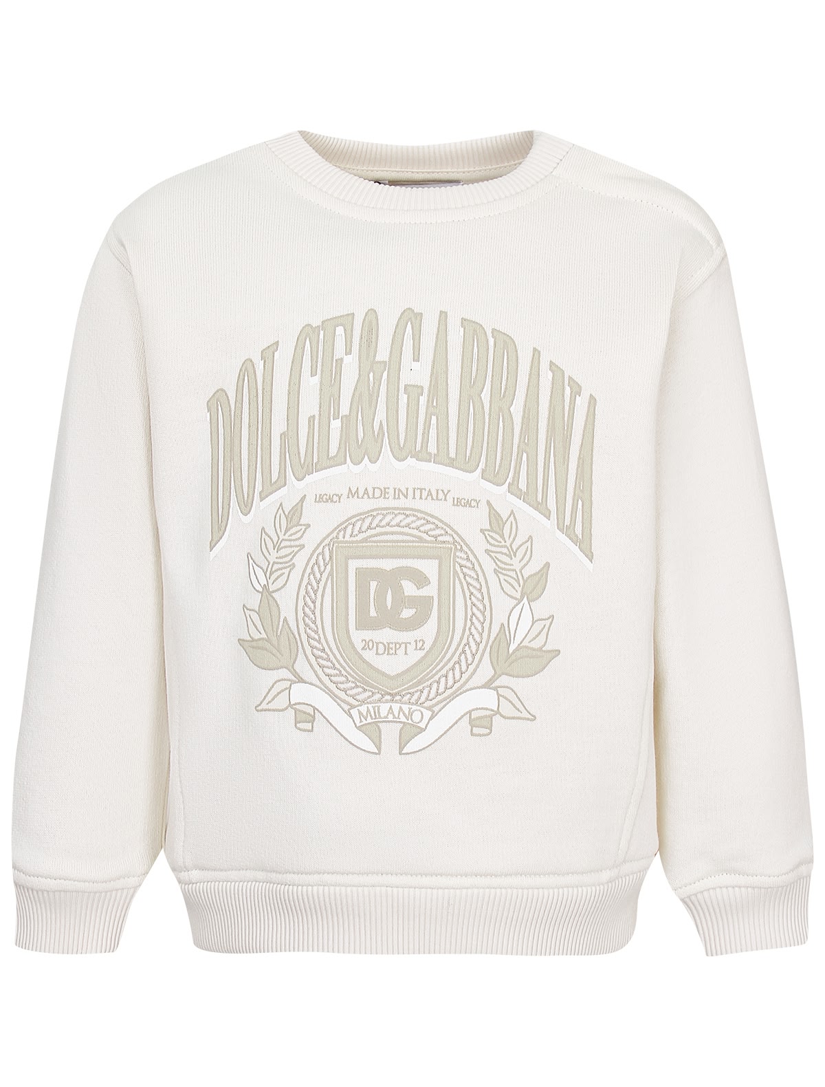 Кремовый свитшот с принтом логотипа