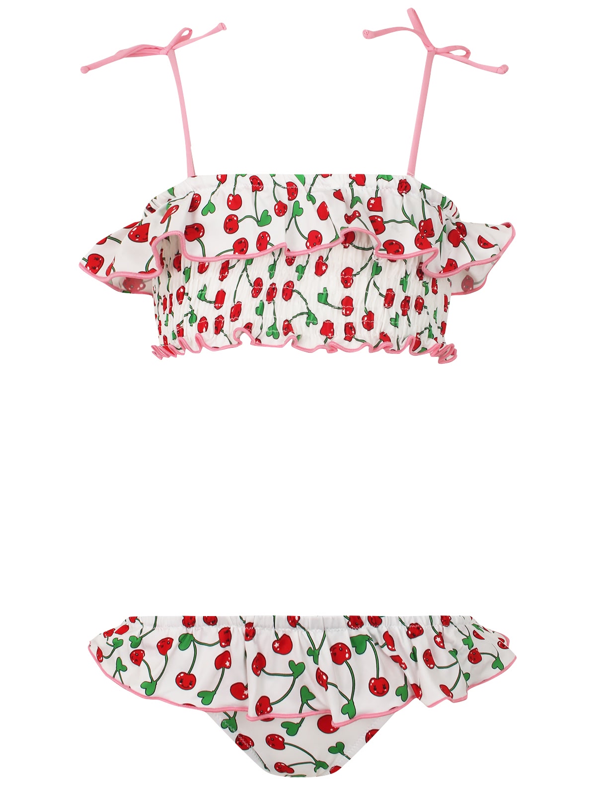 Раздельный купальник с вишенками