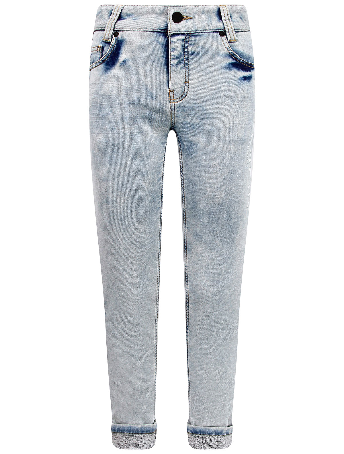 Голубые джинсы с логотипом