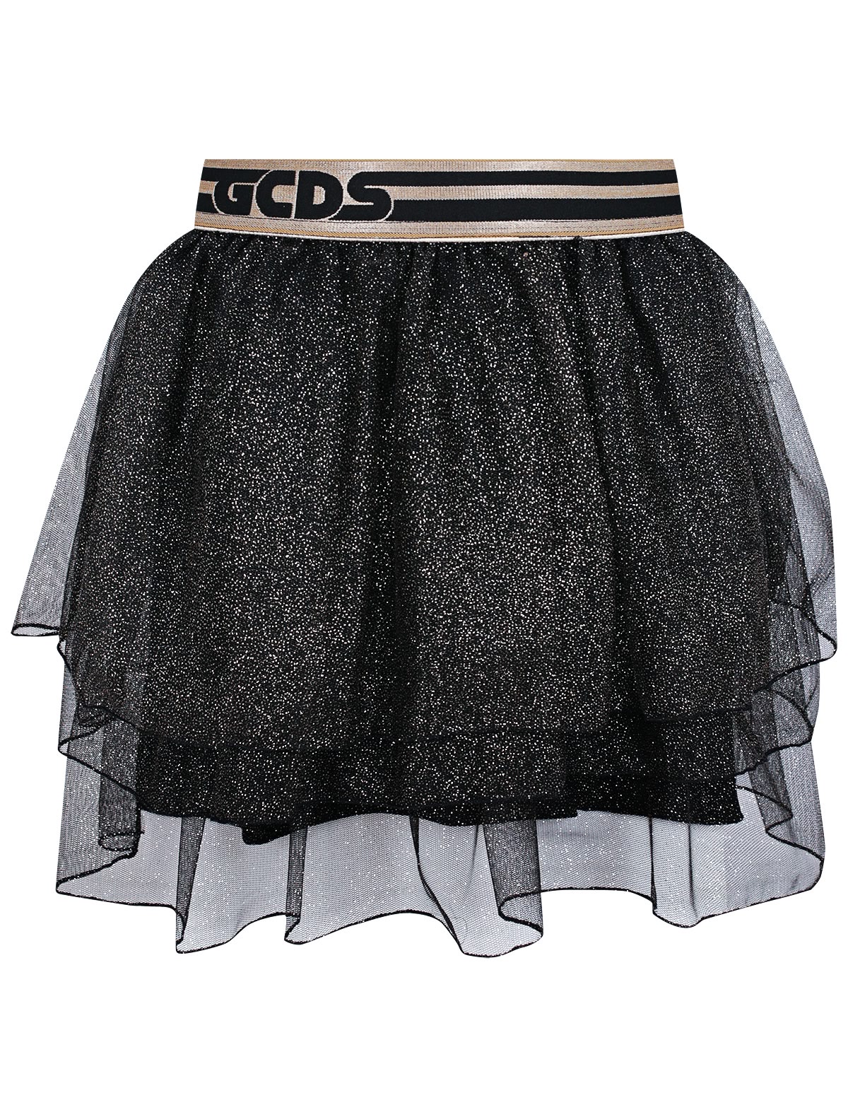 Пышная юбка с золотистым поясом