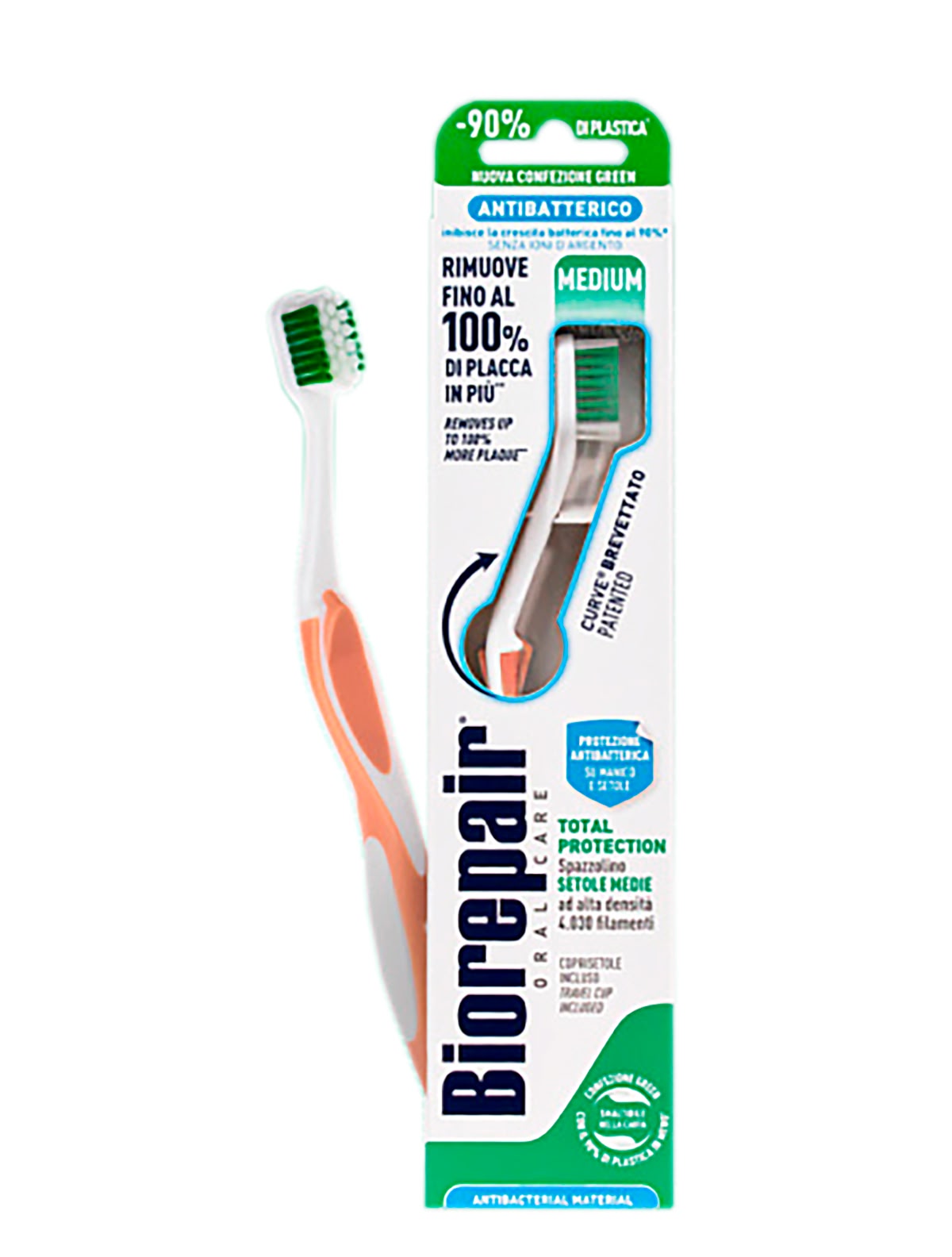 Оранжевая зубная щетка