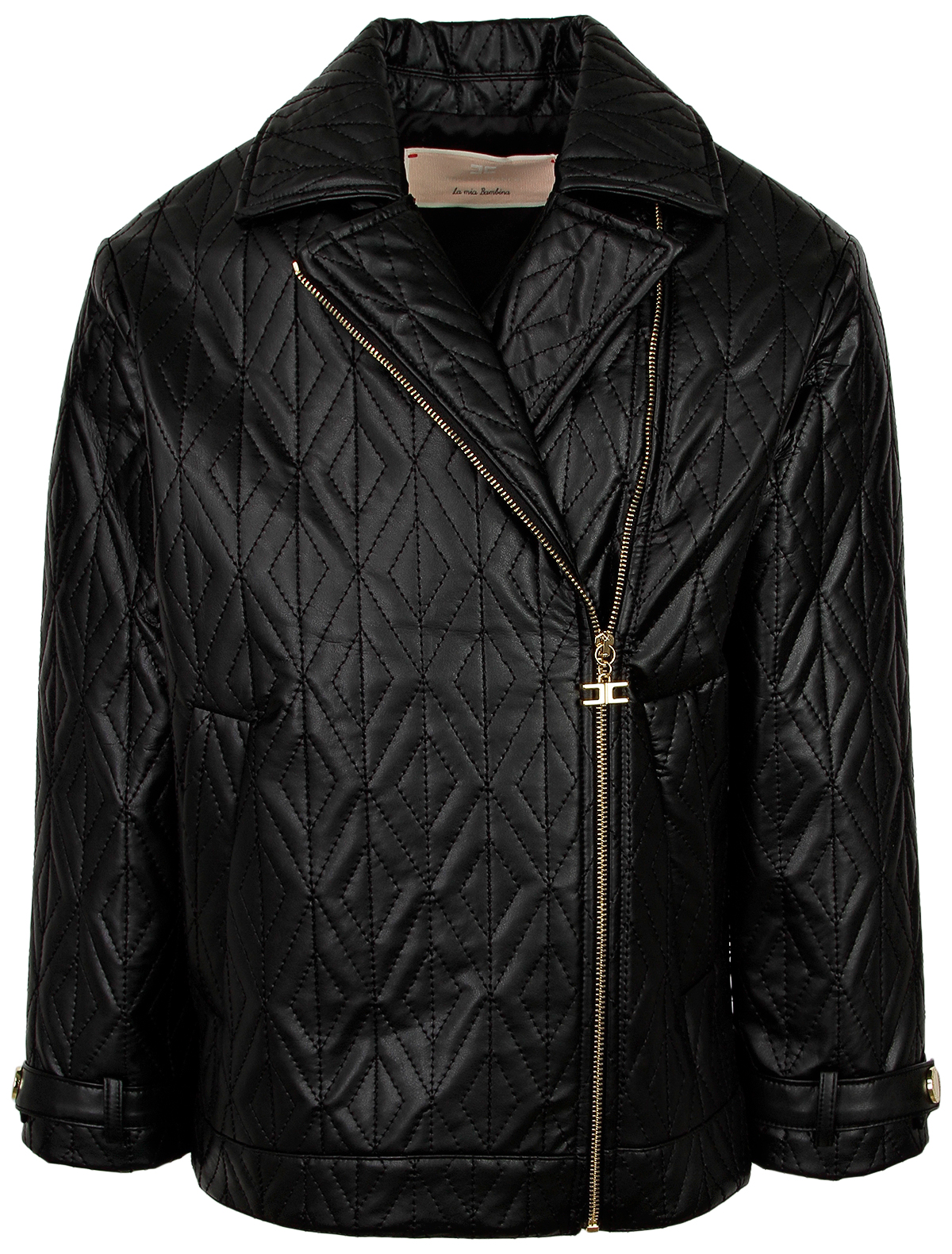 Куртка ELISABETTA FRANCHI 2620662, цвет черный, размер 11 1074509384502 - фото 1