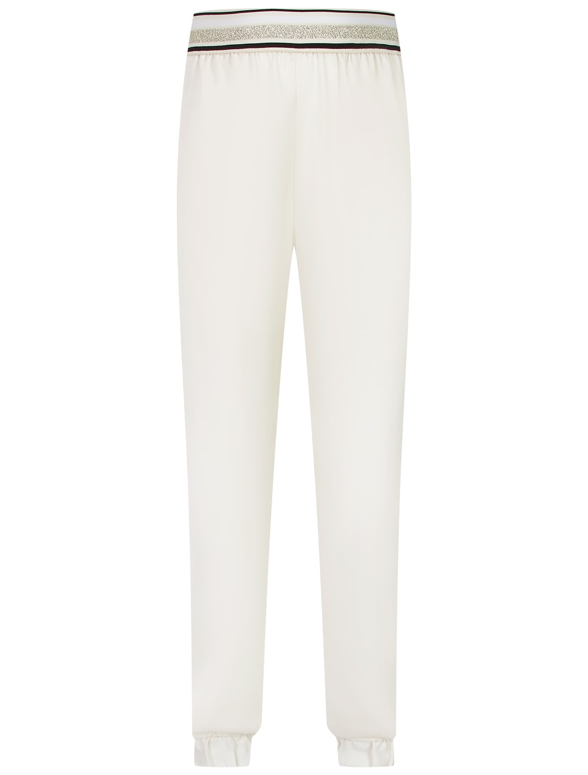 Кремовые спортивные брюки из лиоцелла