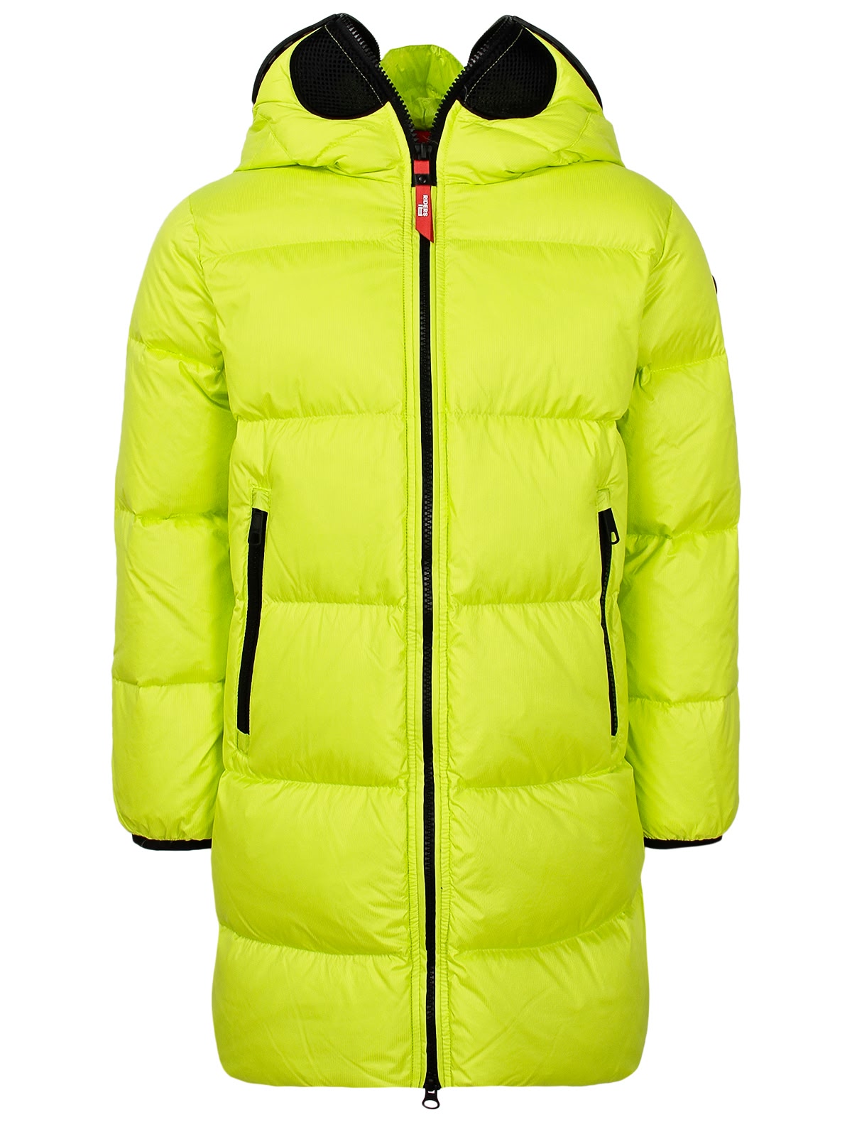 Ярко-жёлтый пуховик