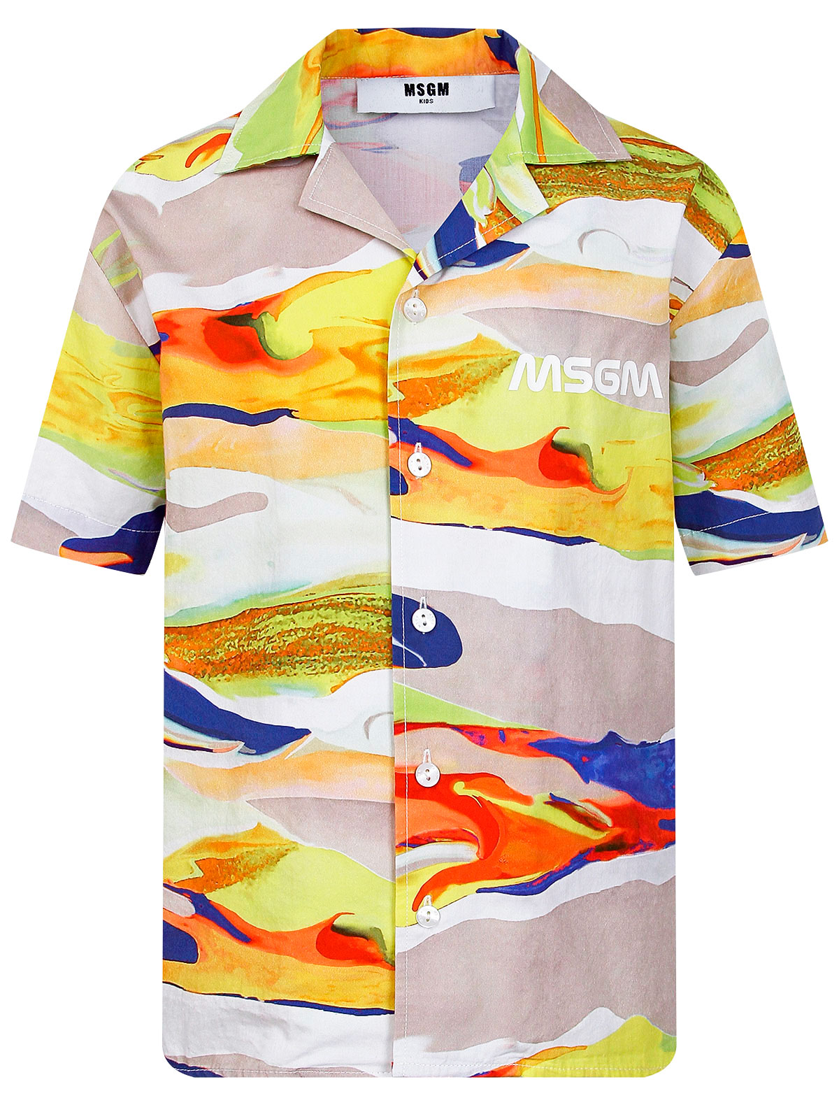 Рубашка MSGM разноцветного цвета