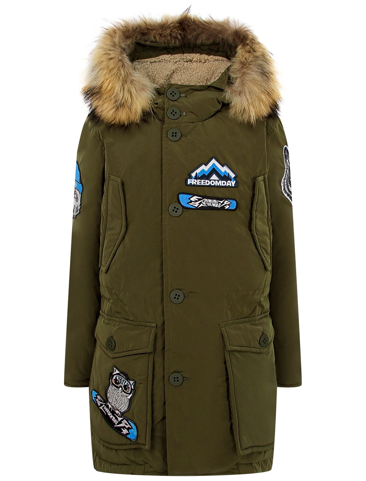 Парка с меховой отделкой