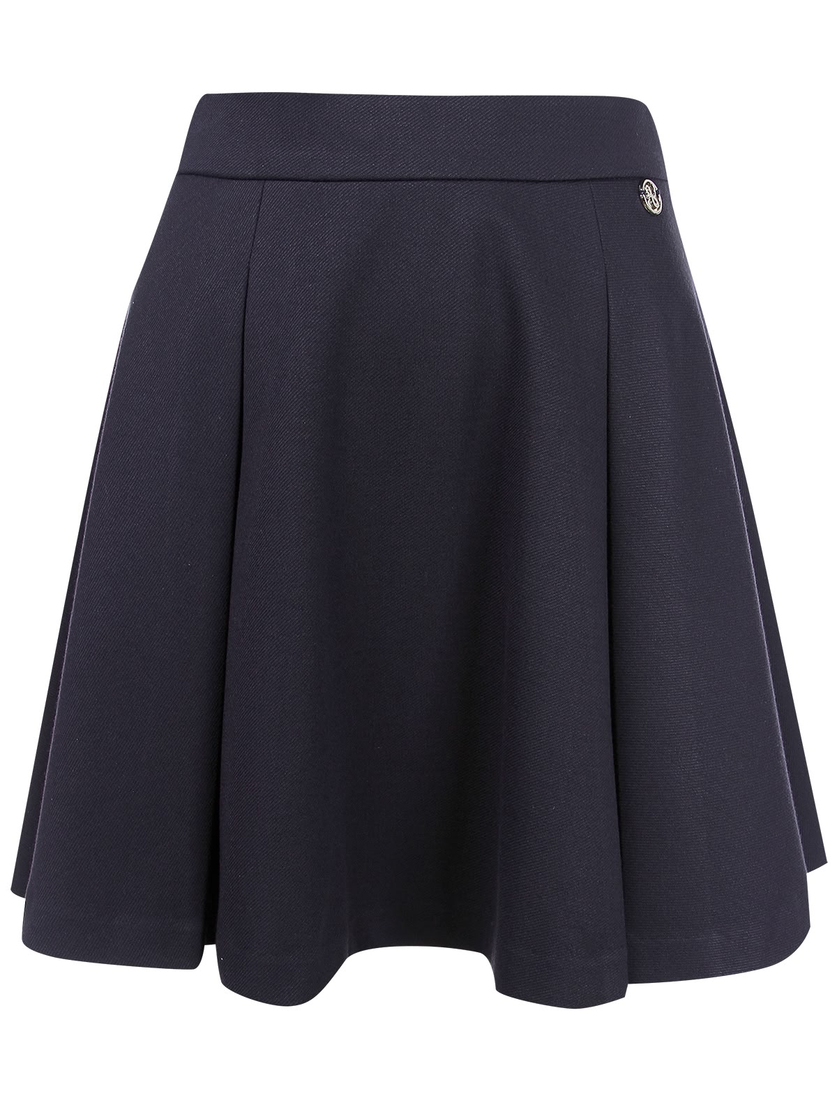 Синяя юбка-колокольчик