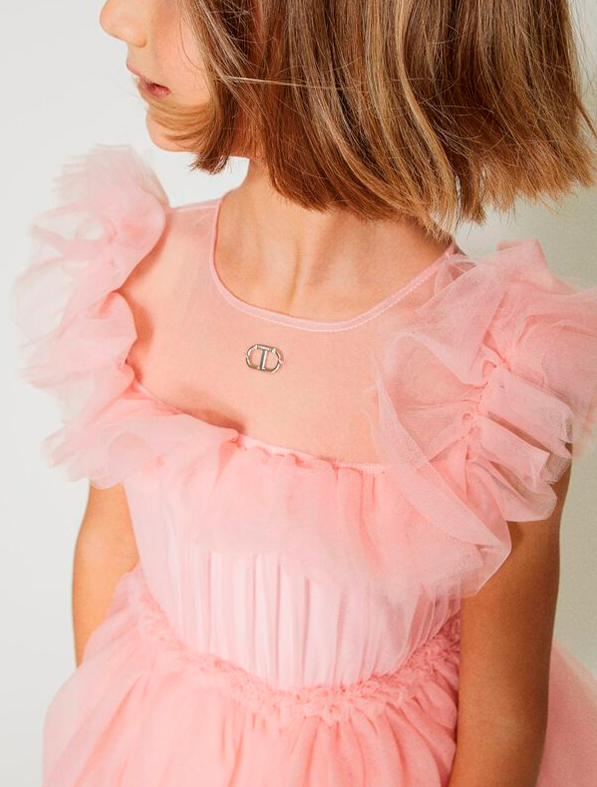 Платье TWINSET 2551238, цвет розовый, размер 6 1054609375297 - фото 5