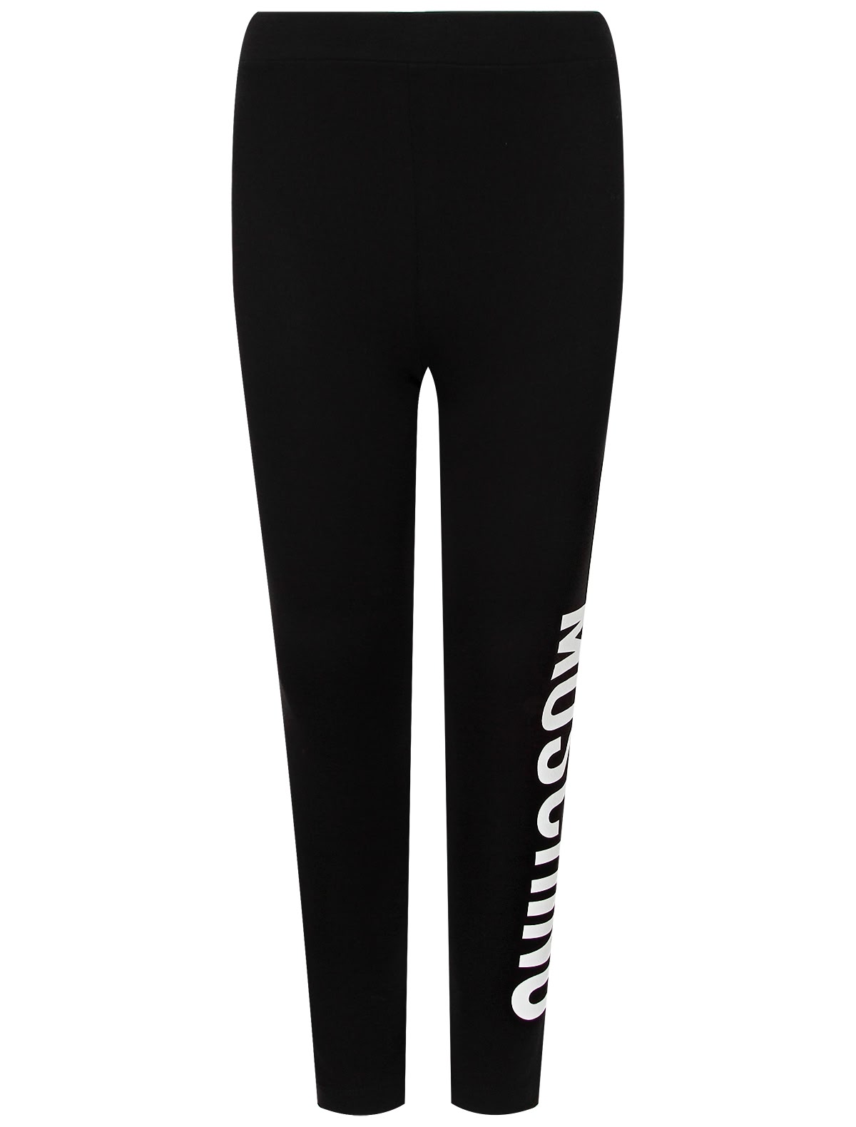 Чёрные леггинсы с логотипом