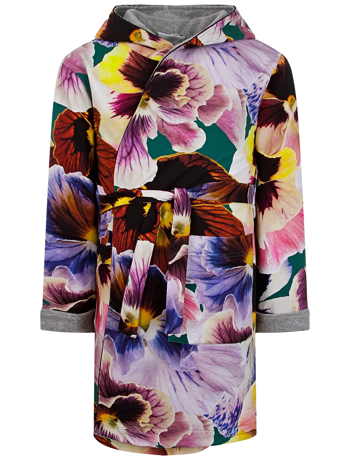 Халат с принтом анютины глазки