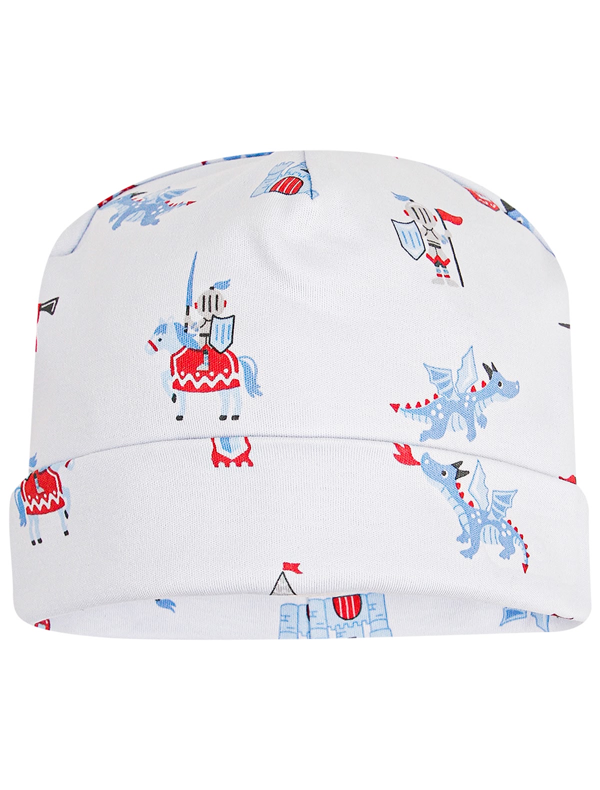 Шапка с принтом "Рыцари и драконы"