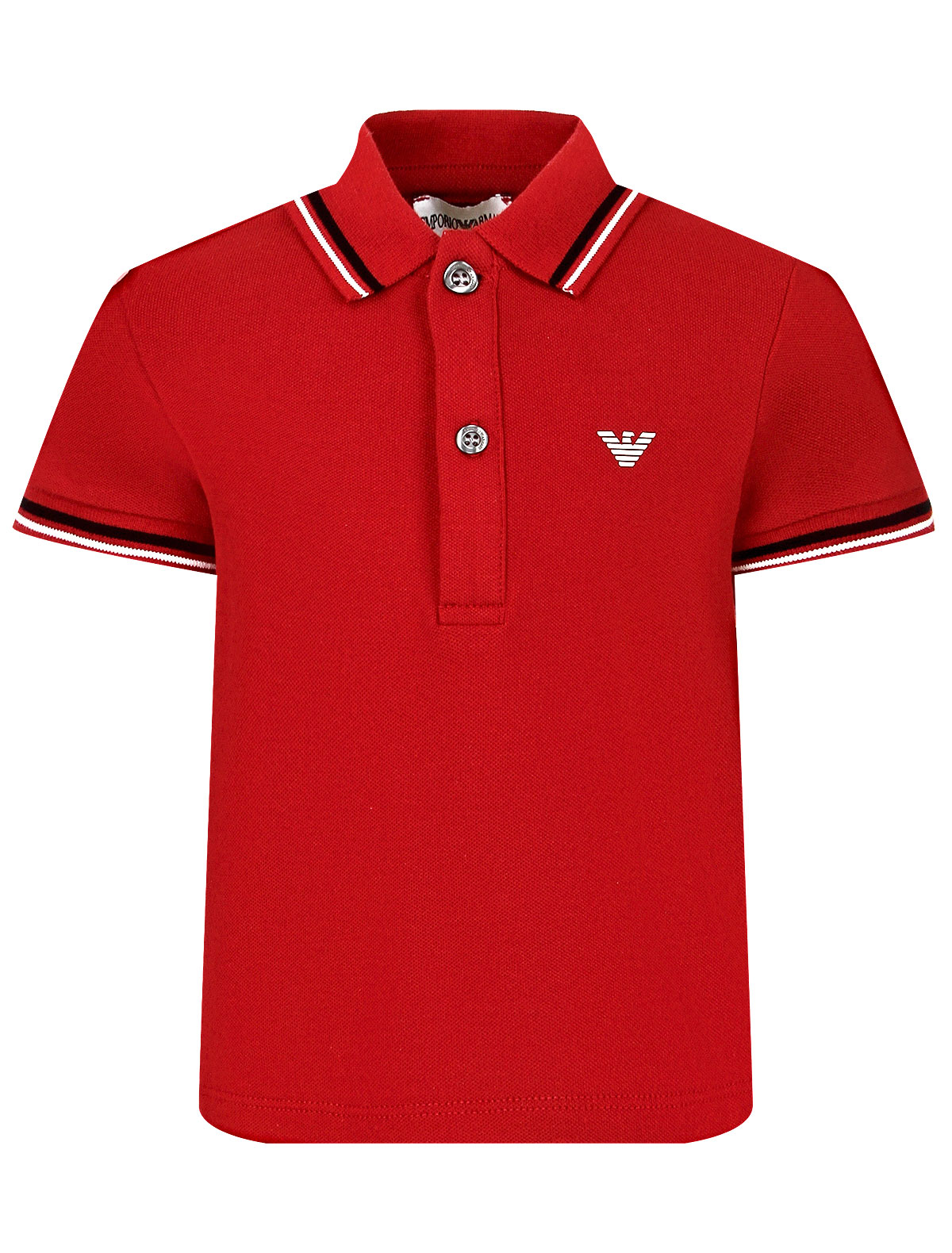 Красное поло из хлопка