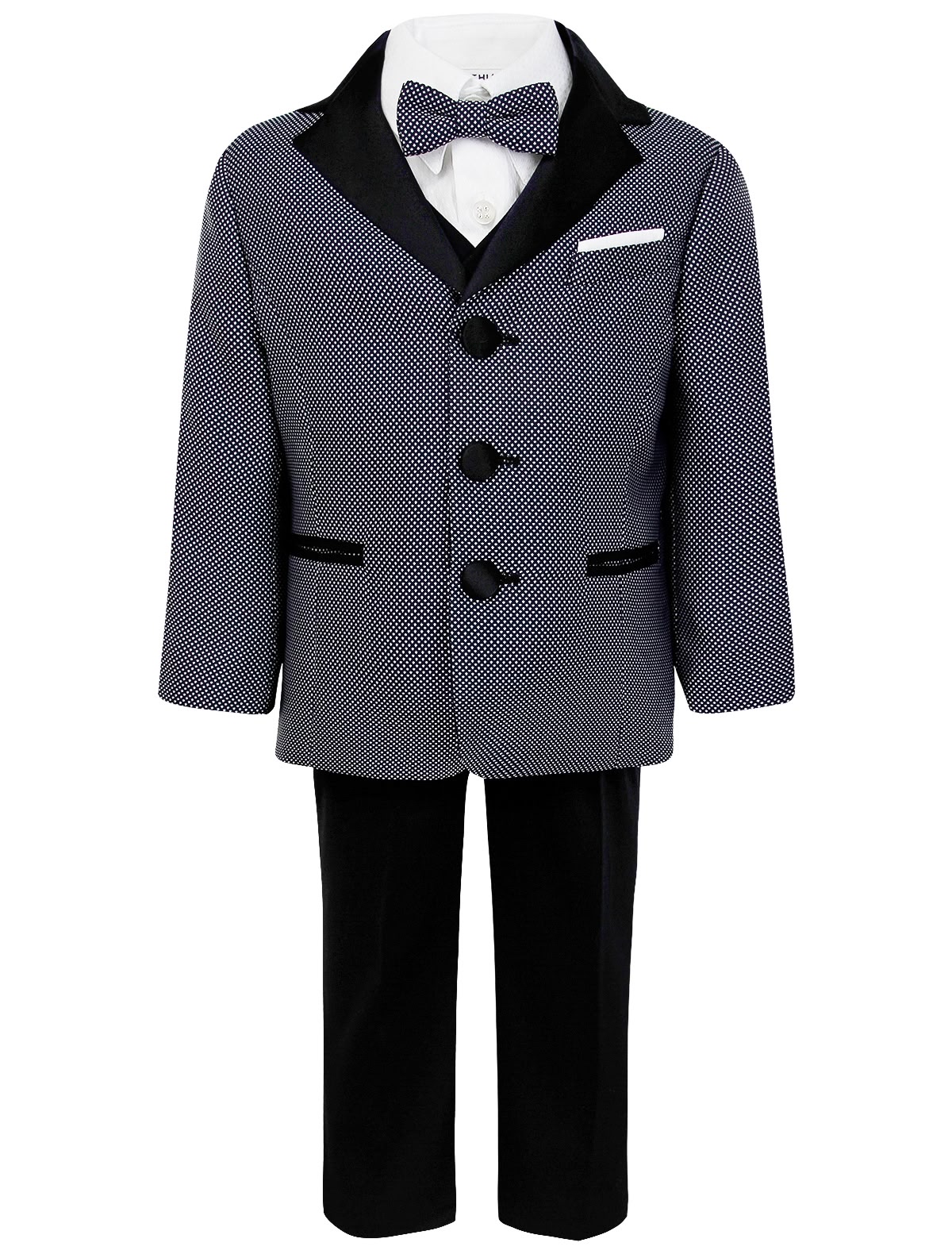 Костюм с серой бабочкой