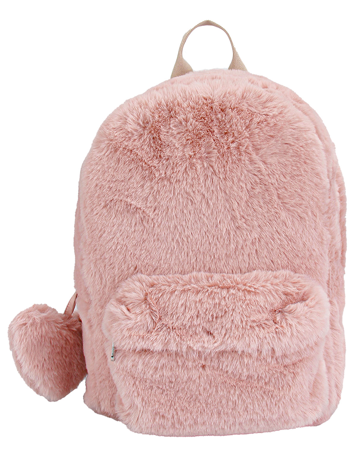 Розовый рюкзак из экомеха