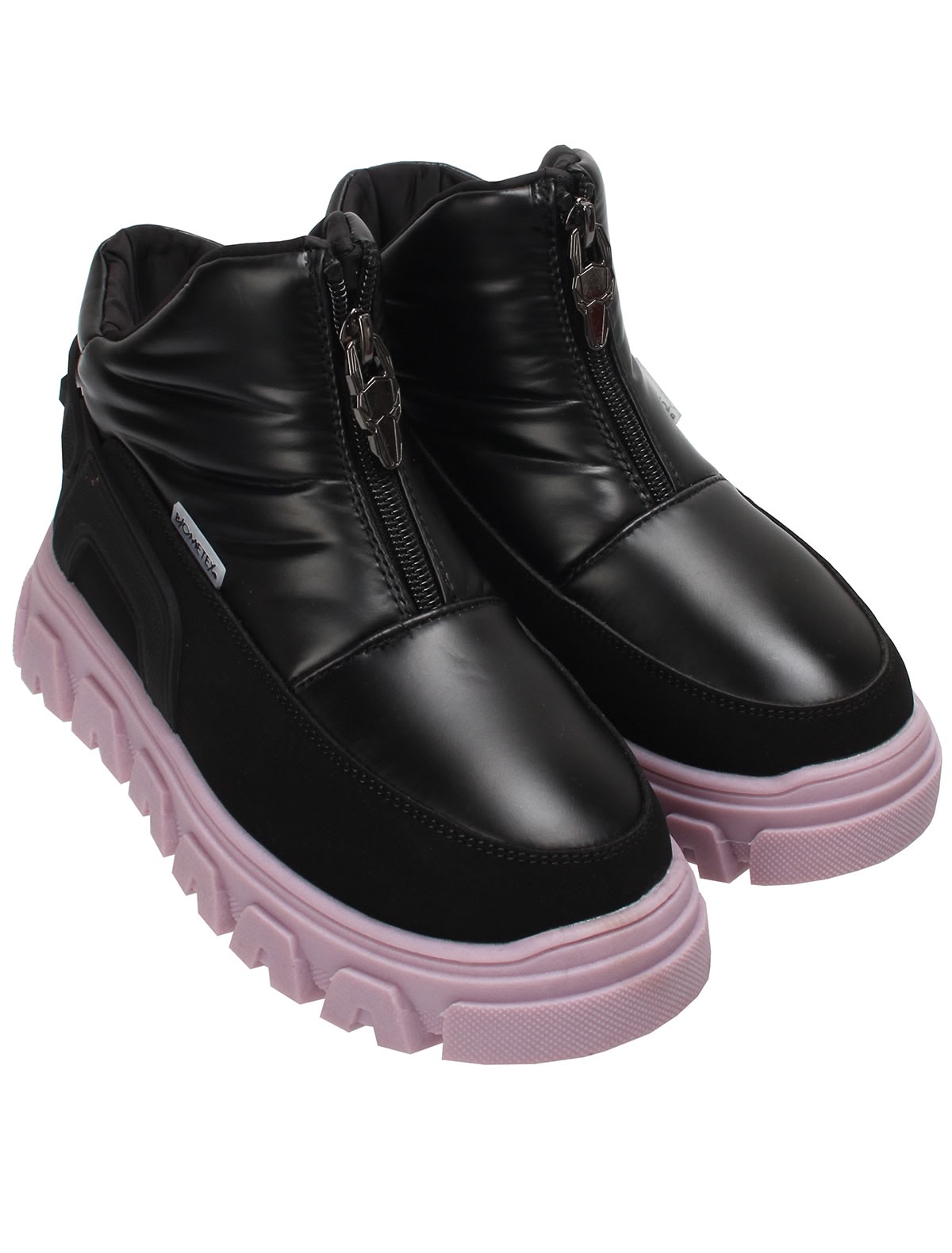 Ботинки с фиолетовой подошвой