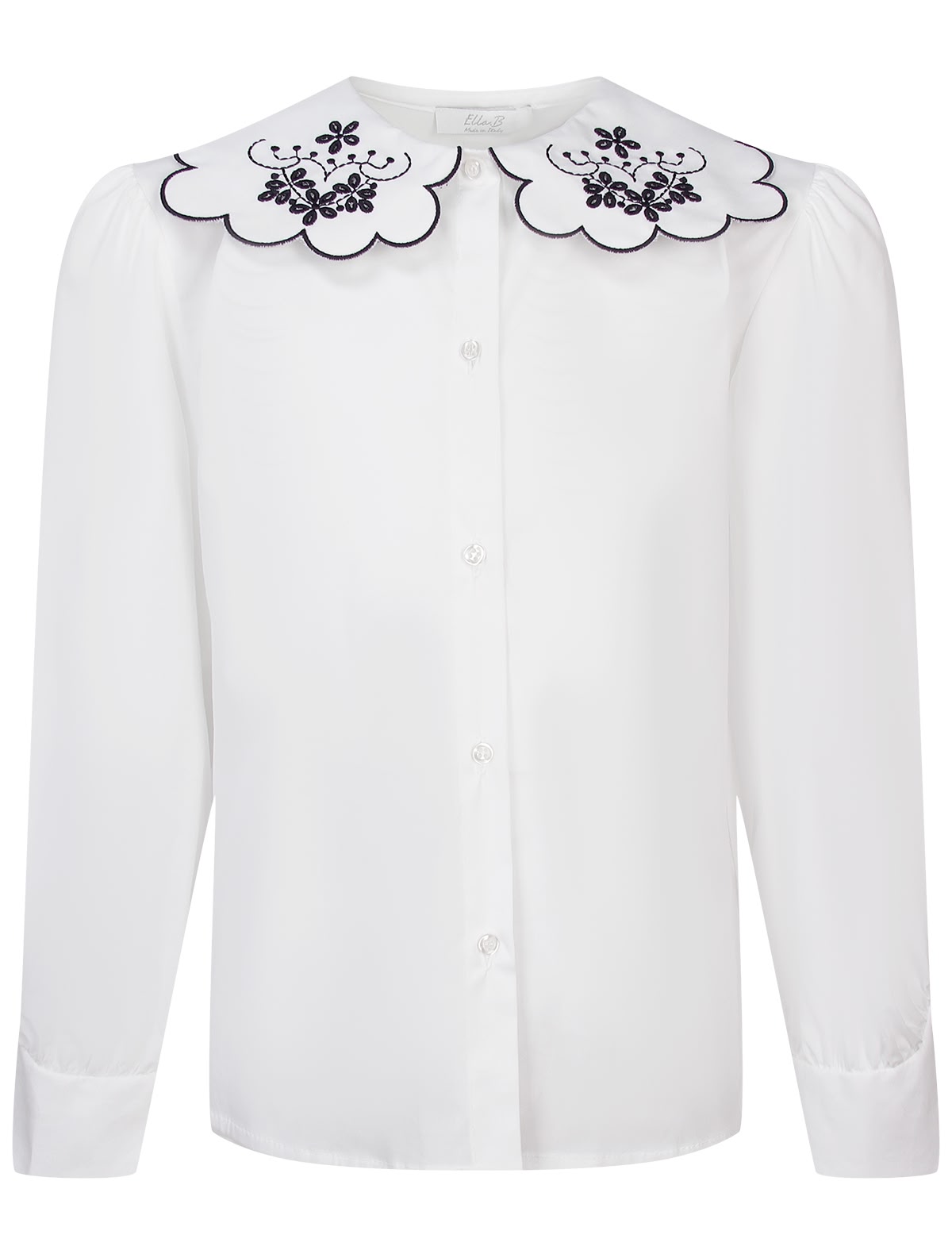 Блуза с вышивкой на воротнике