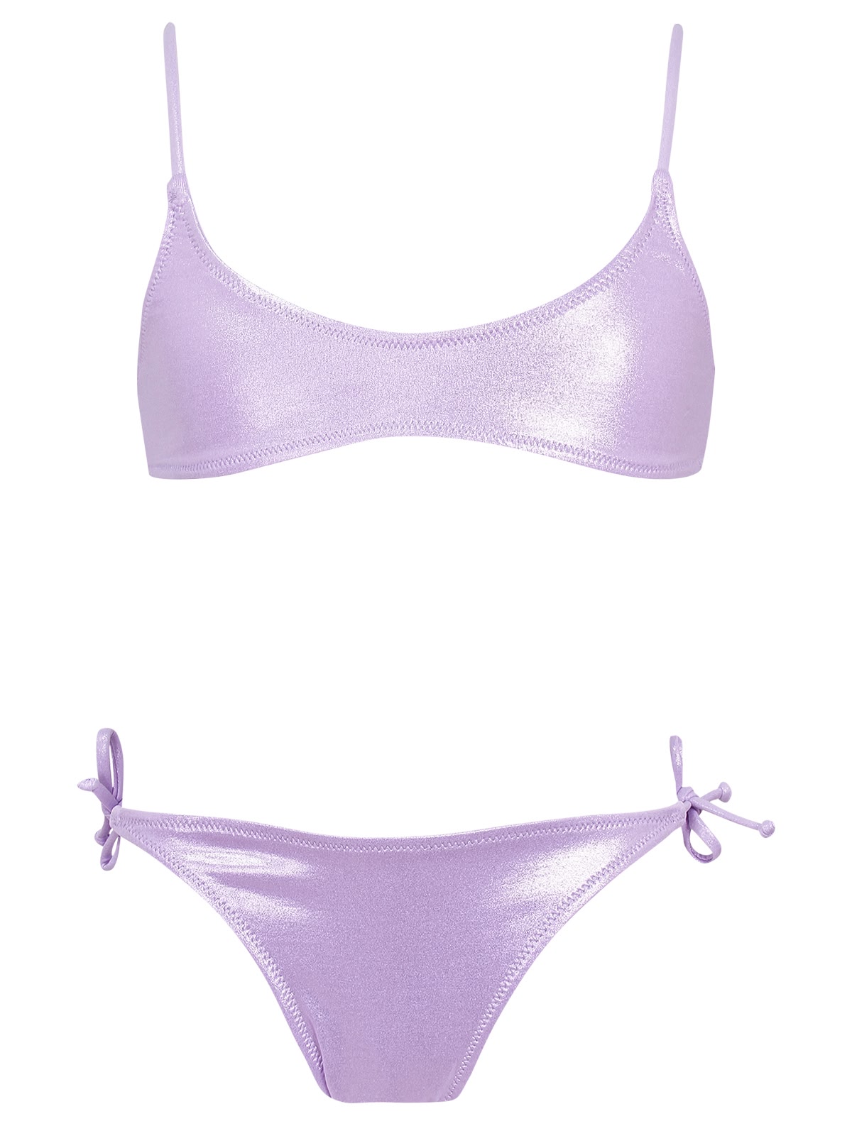 Сиреневый раздельный купальник