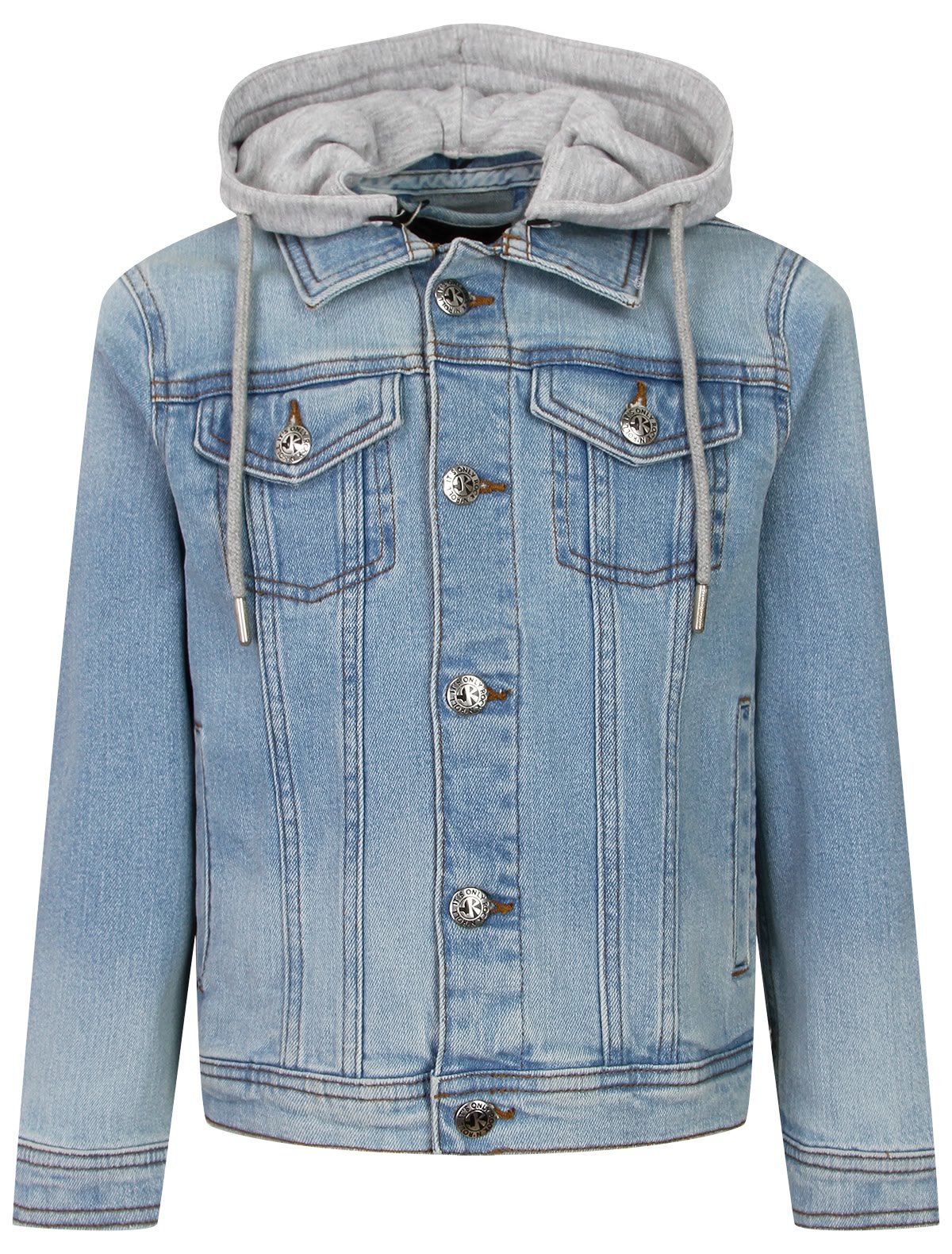 Джинсовая куртка с капюшоном