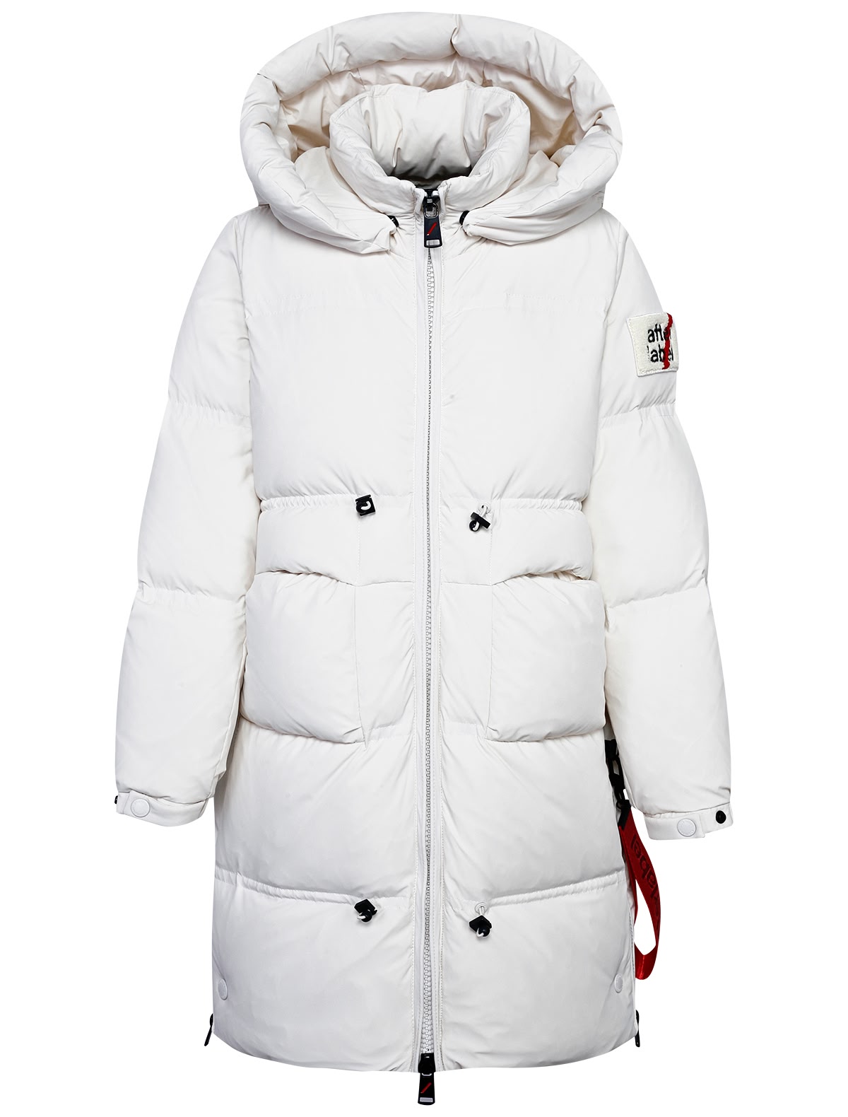 Кремовое пуховое пальто