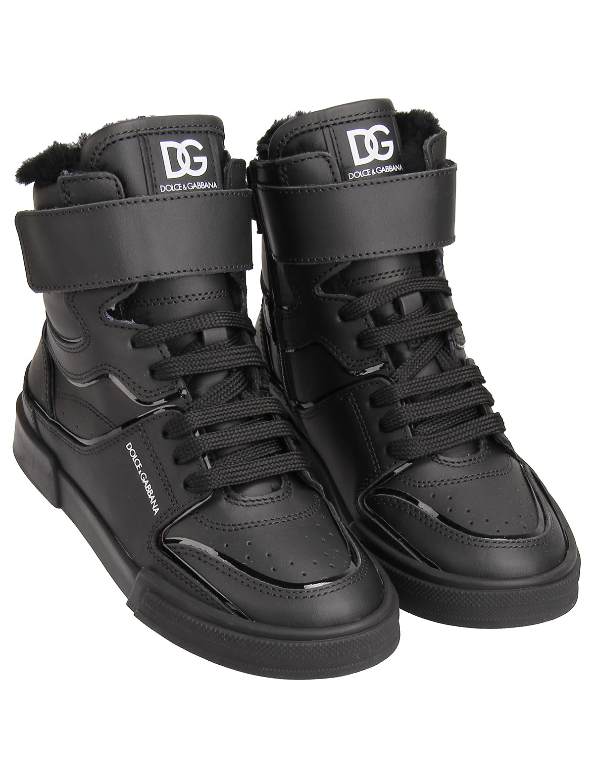 Высокие кеды с подкладкой из меха