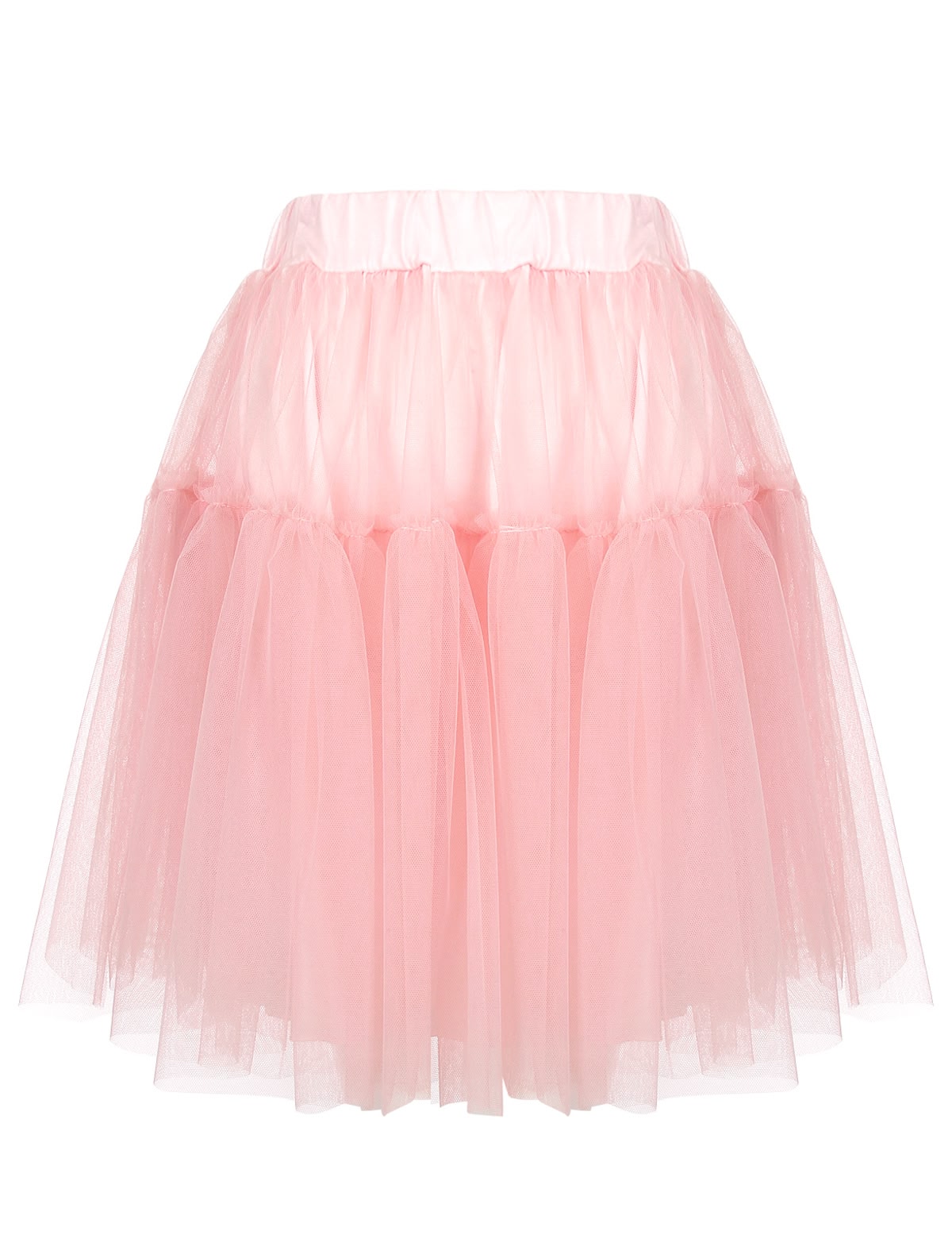 Розовая юбка из тюля