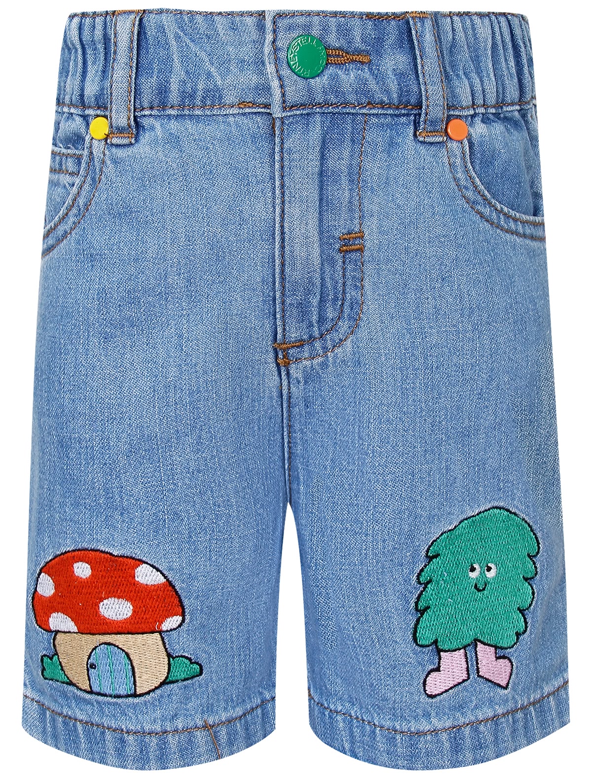 Джинсовые шорты с вышивкой