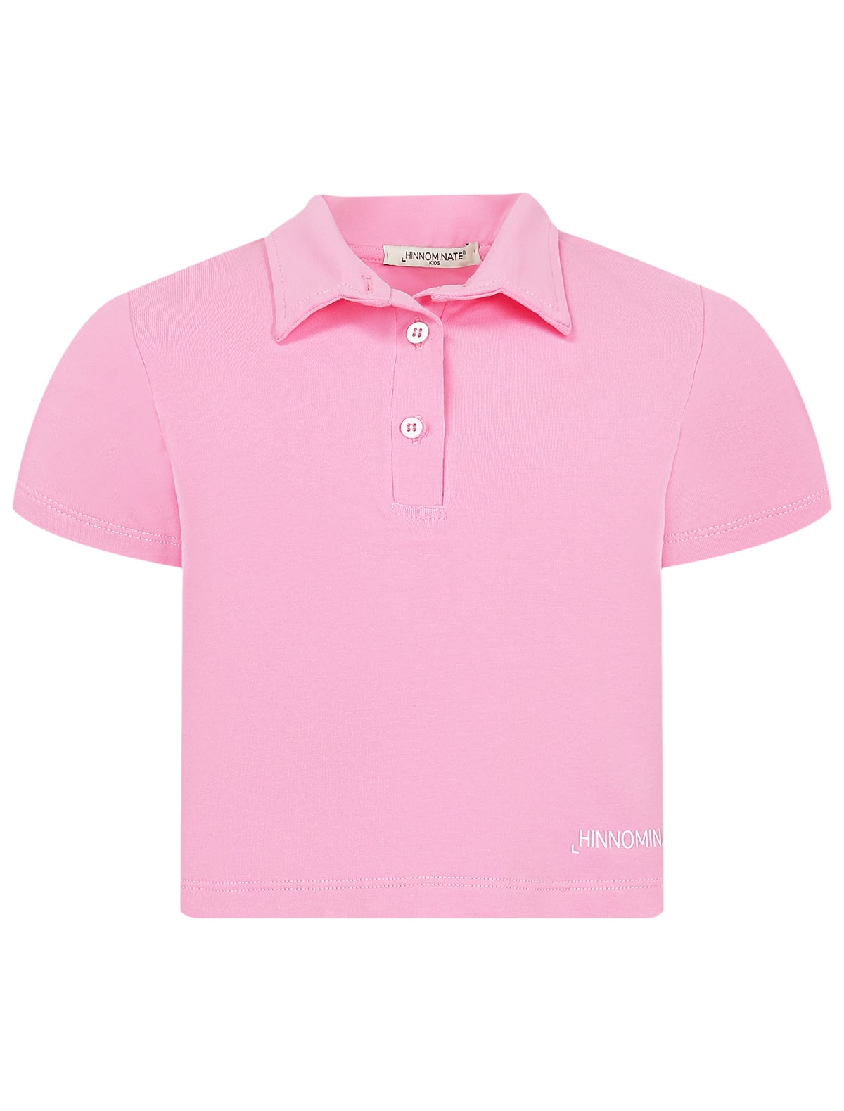 Розовая блуза с логотипом