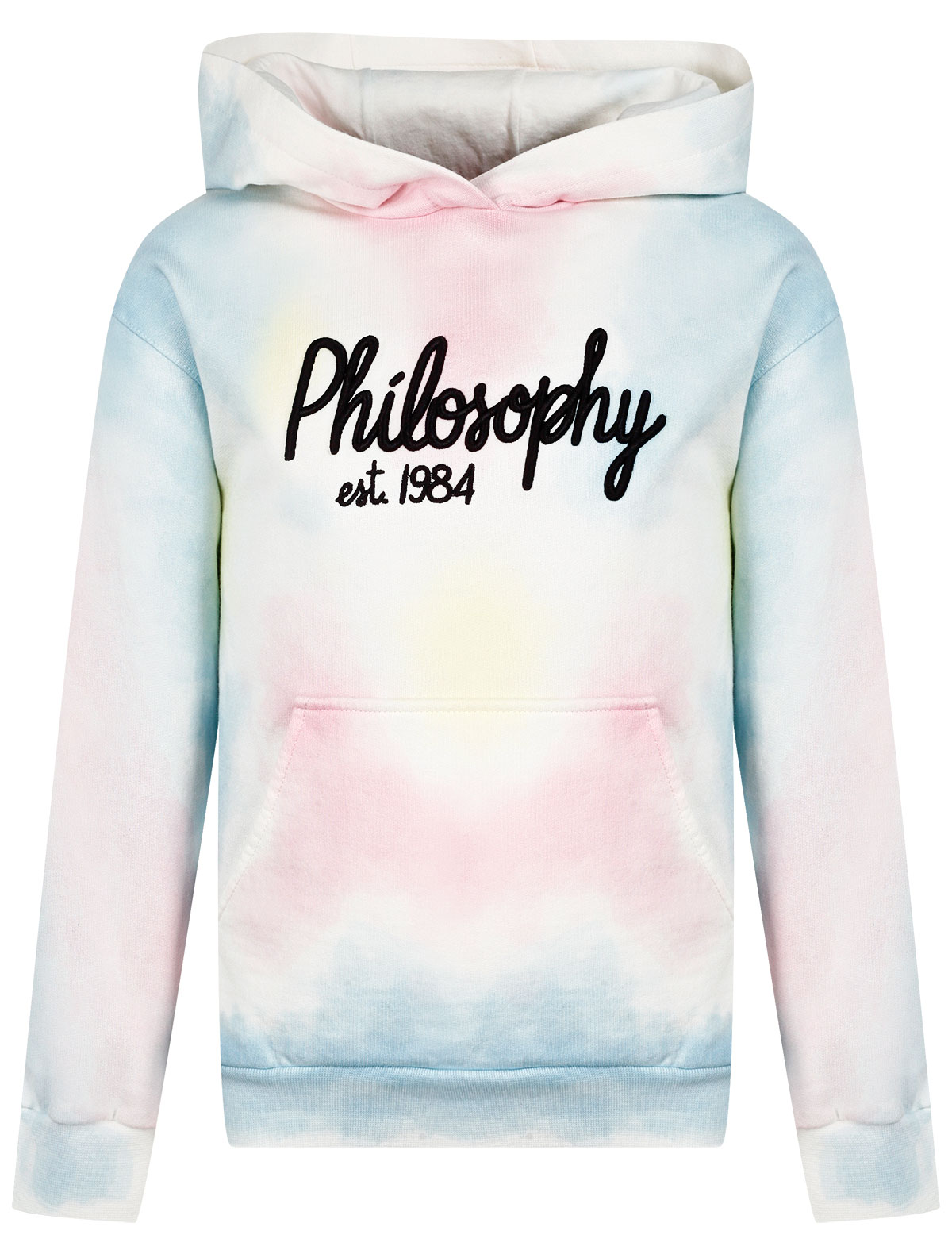 Худи с акварельными разводами