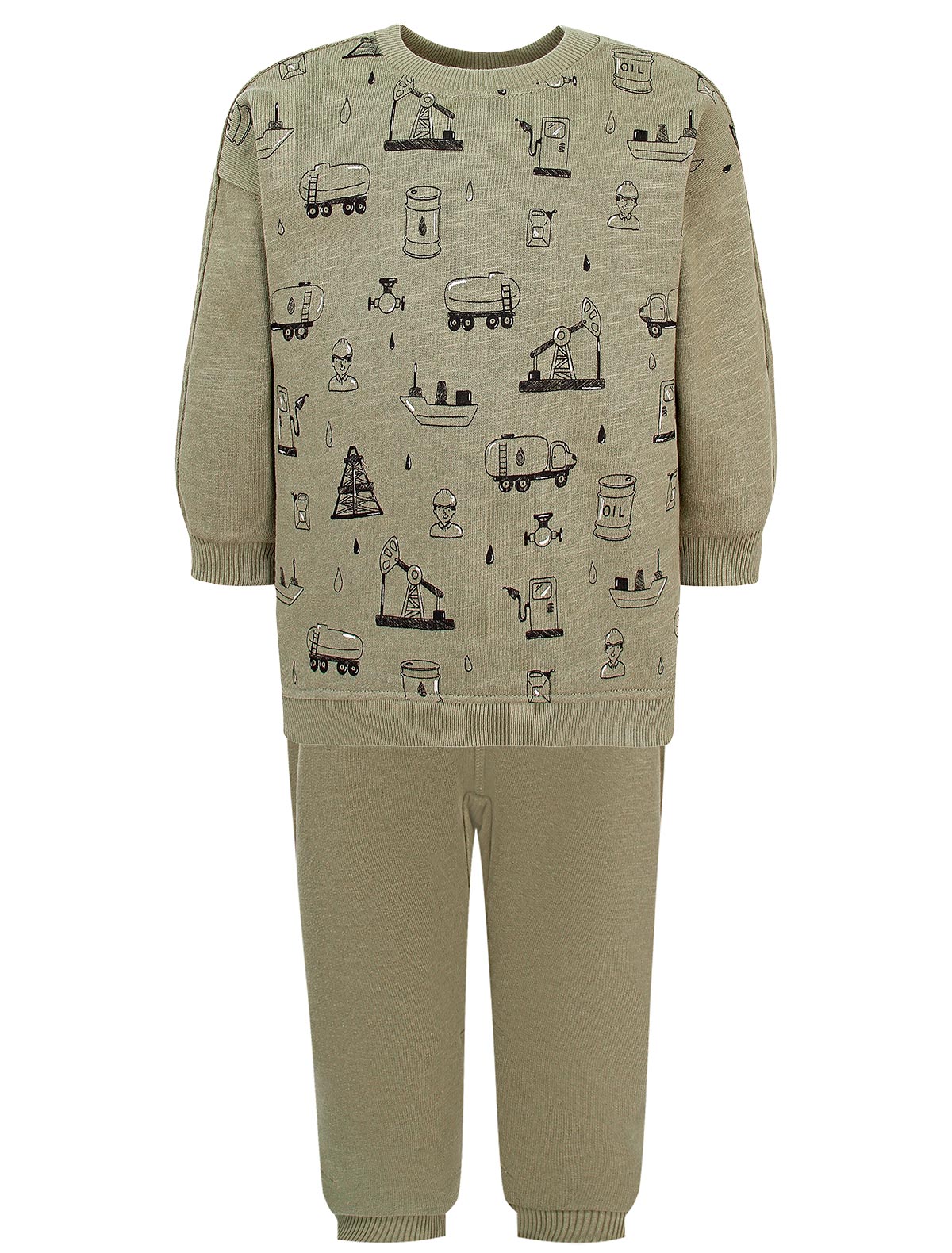 Оливковый спортивный костюм