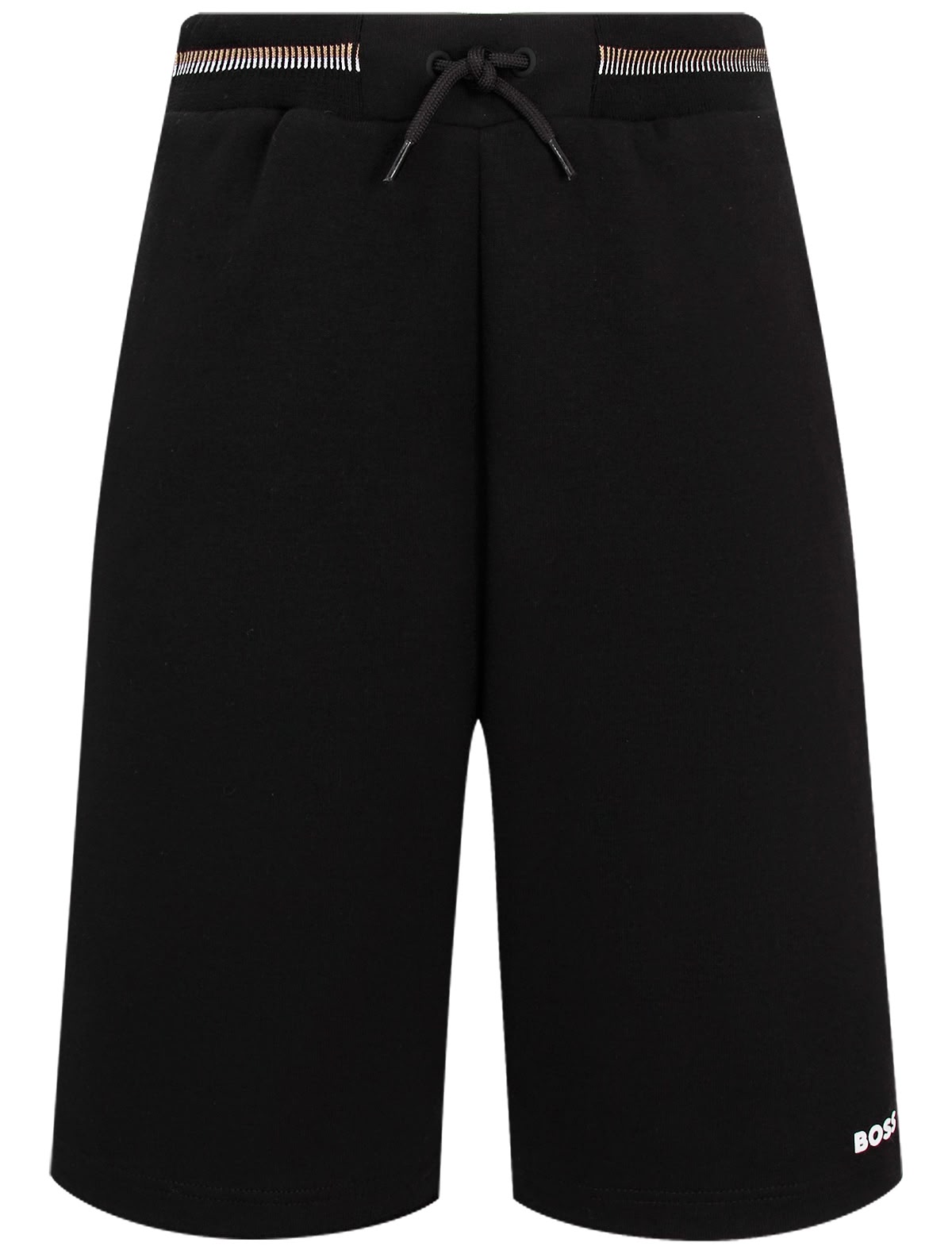 Черные шорты на кулиске