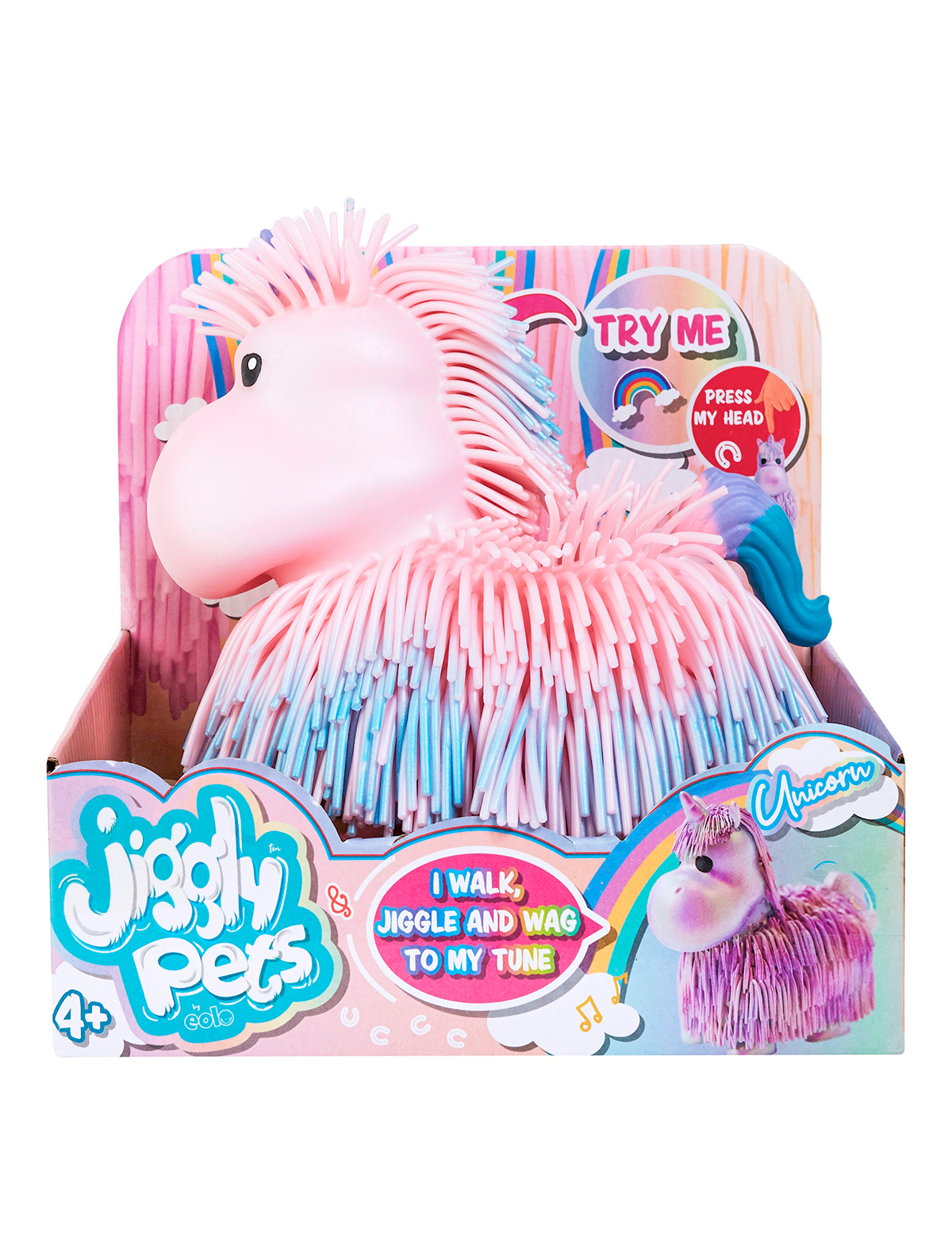Игрушка интерактивная Jiggly Pets 2522023, цвет розовый 7674529280187 - фото 4