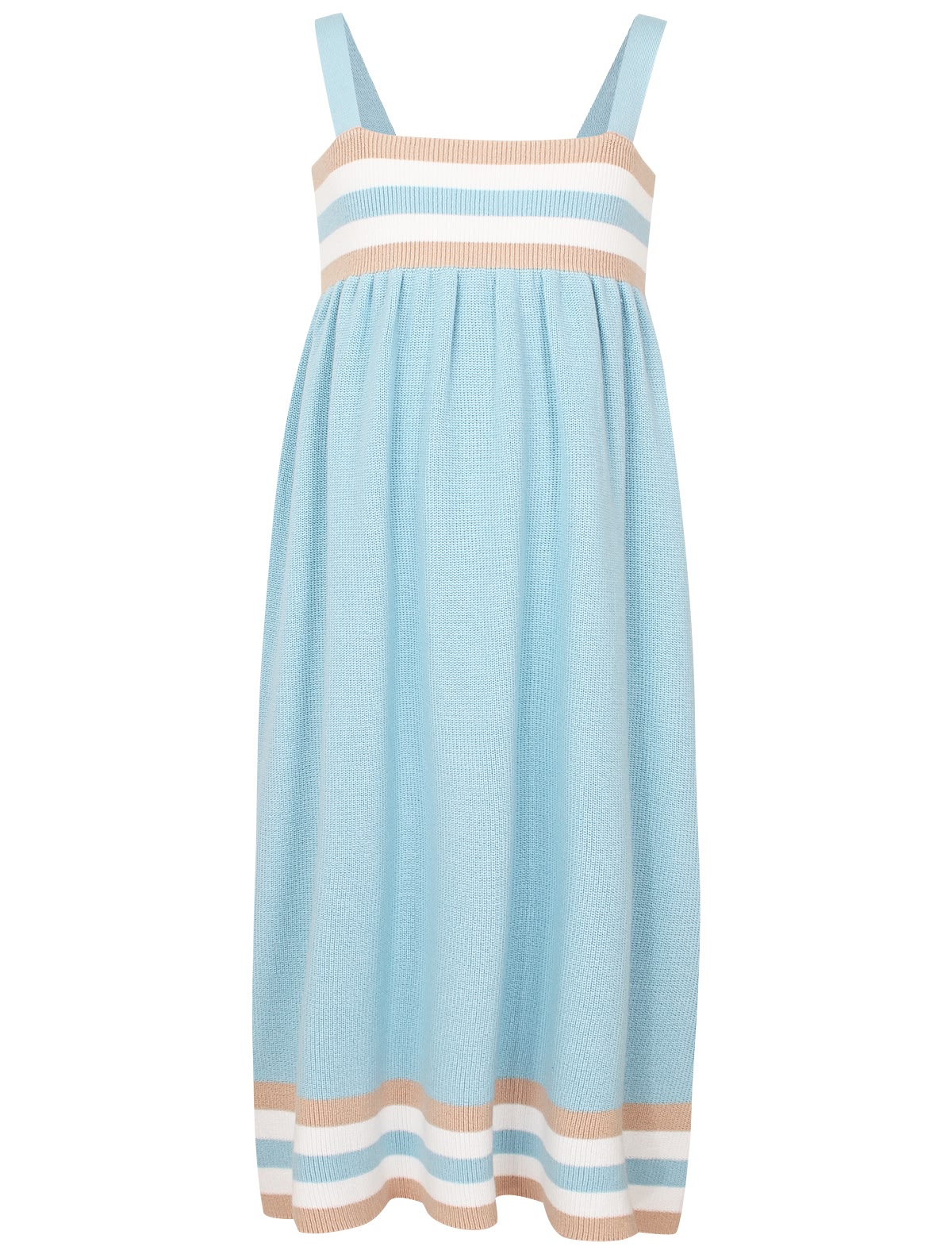 Голубой сарафан из органического хлопка