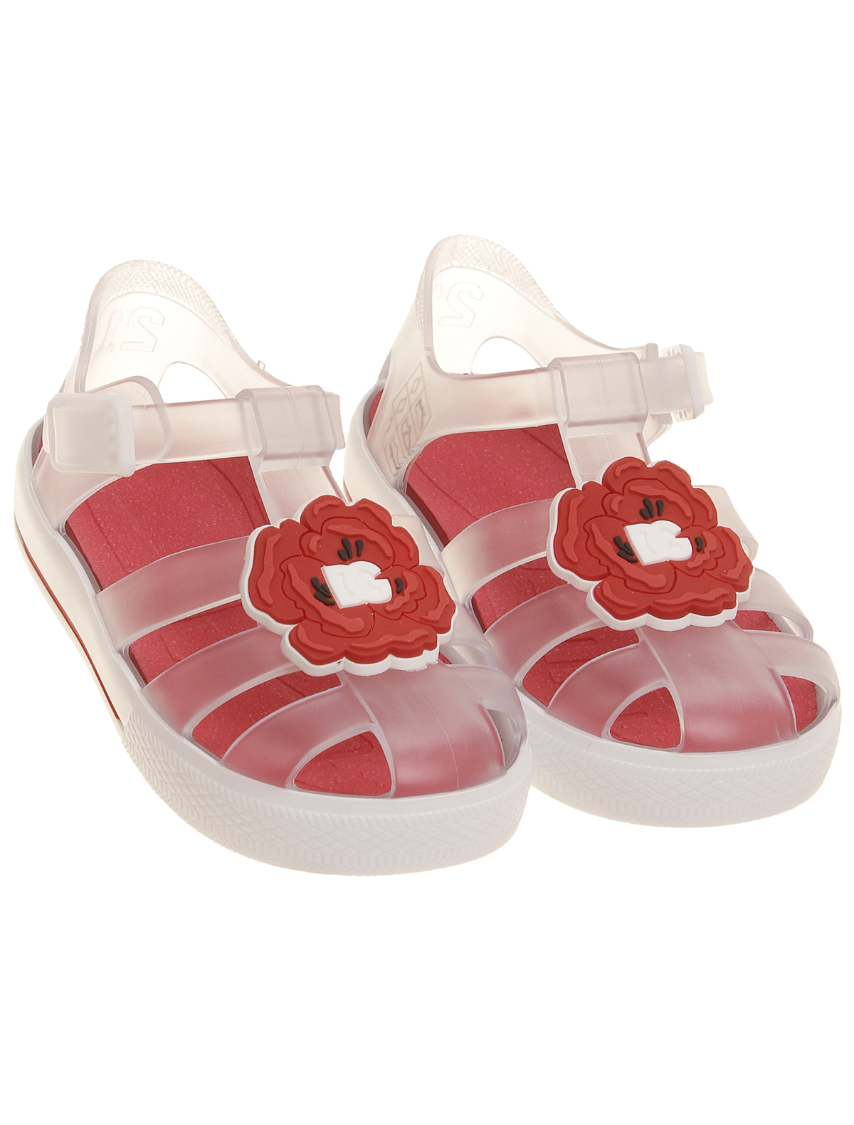 Шлепанцы пляжные Dolce & Gabbana 2528593, цвет красный, размер 24 2284509370064 - фото 1